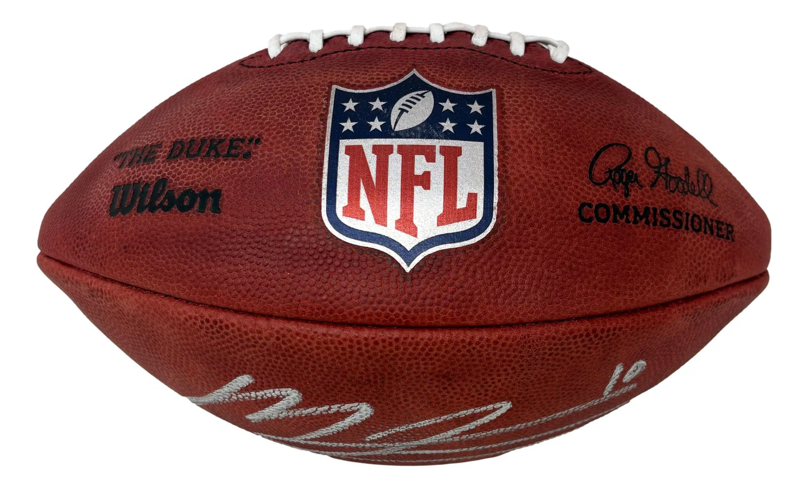 Mac Jones San Francisco 49ers Signed Wilson NFL Duke Football BAS - Image 3