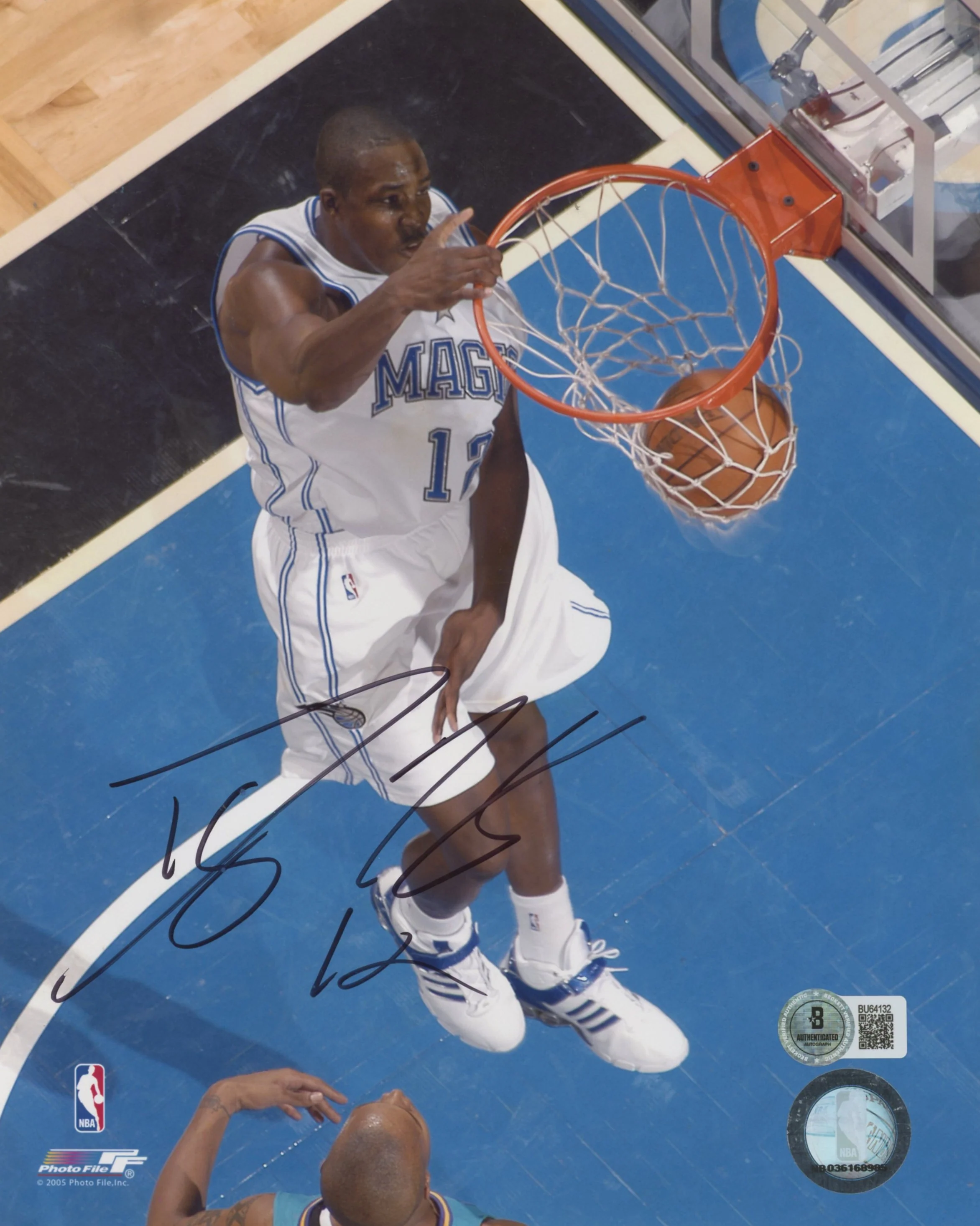 Magic Dwight Howard Authentic Signed 8x10 Vertical Photo BAS #BU64132 - Image 2