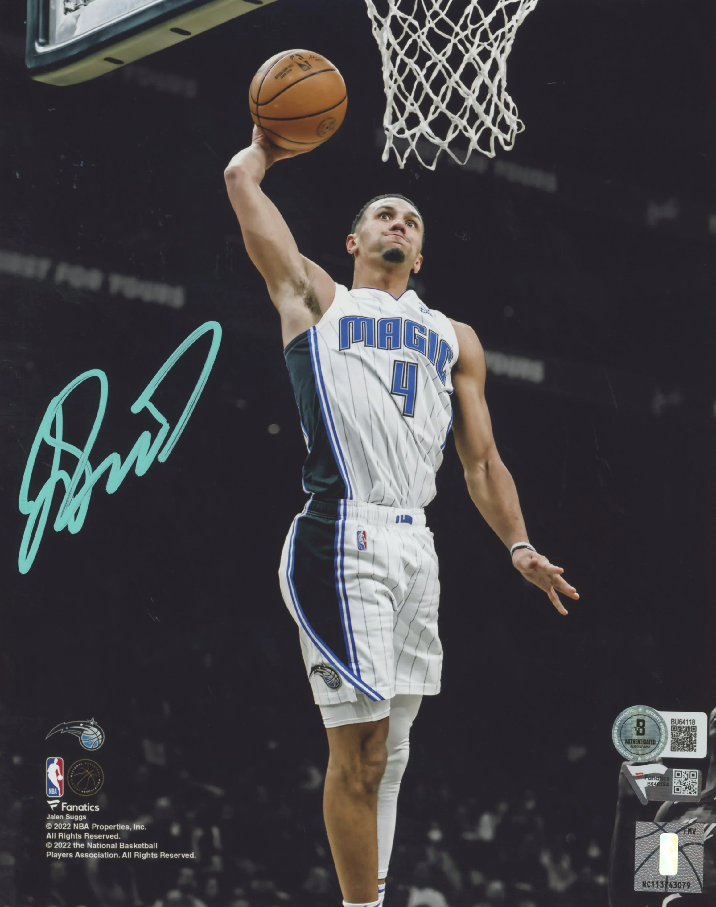 Magic Jalen Suggs Authentic Signed 8x10 Vertical Photo Autographed BAS #BU64118 - Image 2