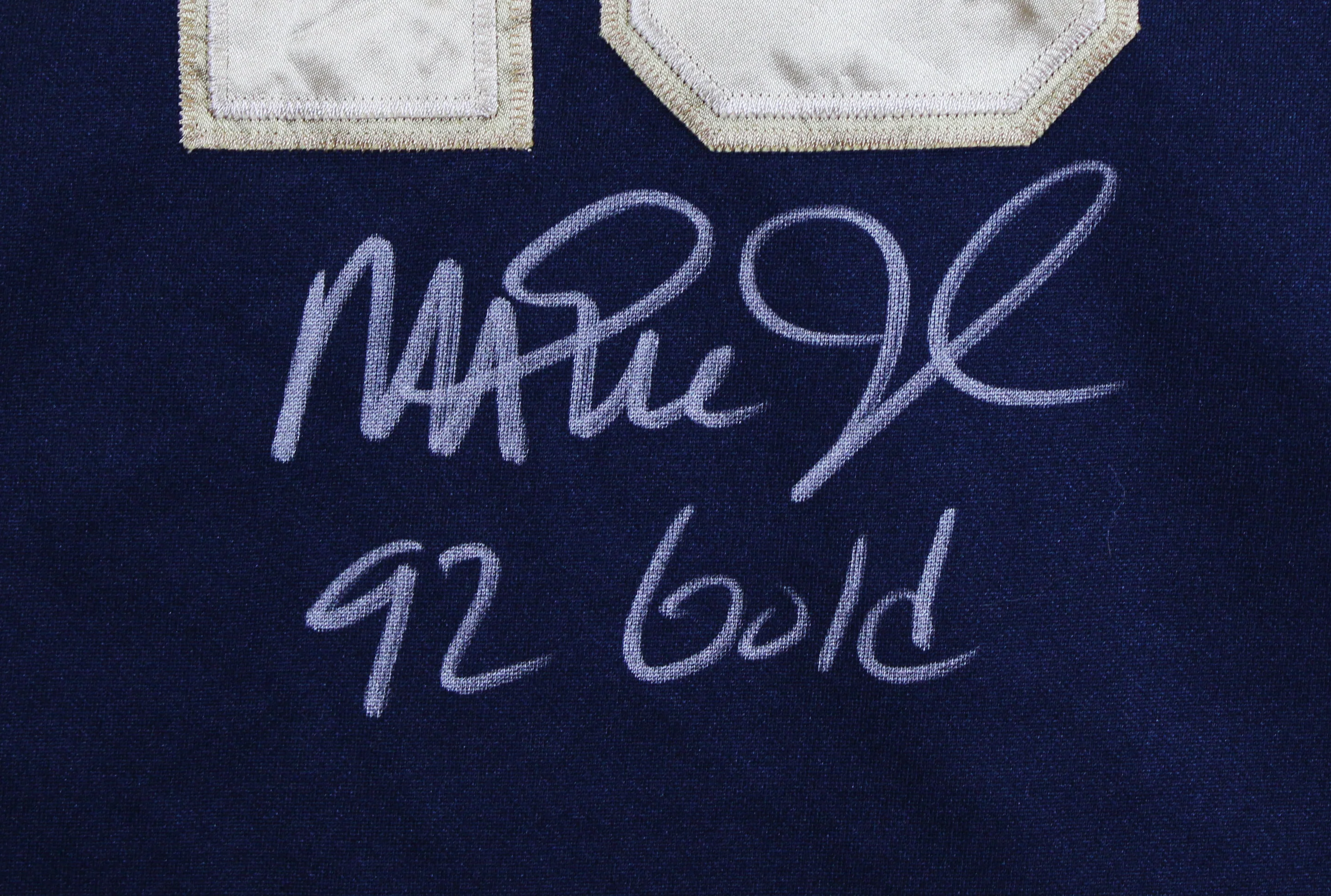 Magic Johnson "92 Gold" Signed Navy & Gold Nike Team USA Jersey BAS W #3W387216 - Image 4