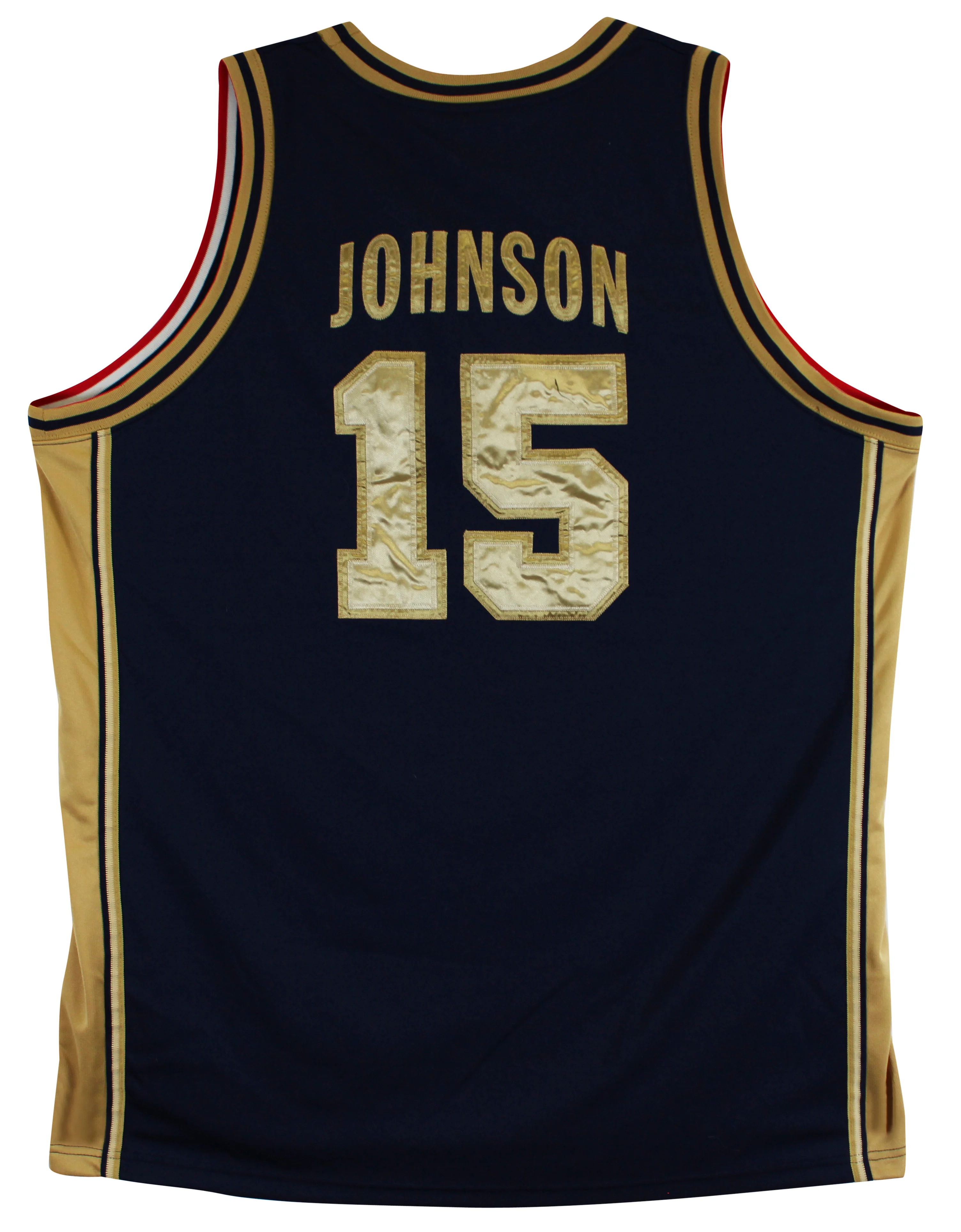 Magic Johnson "92 Gold" Signed Navy & Gold Nike Team USA Jersey BAS W #3W387216 - Image 7