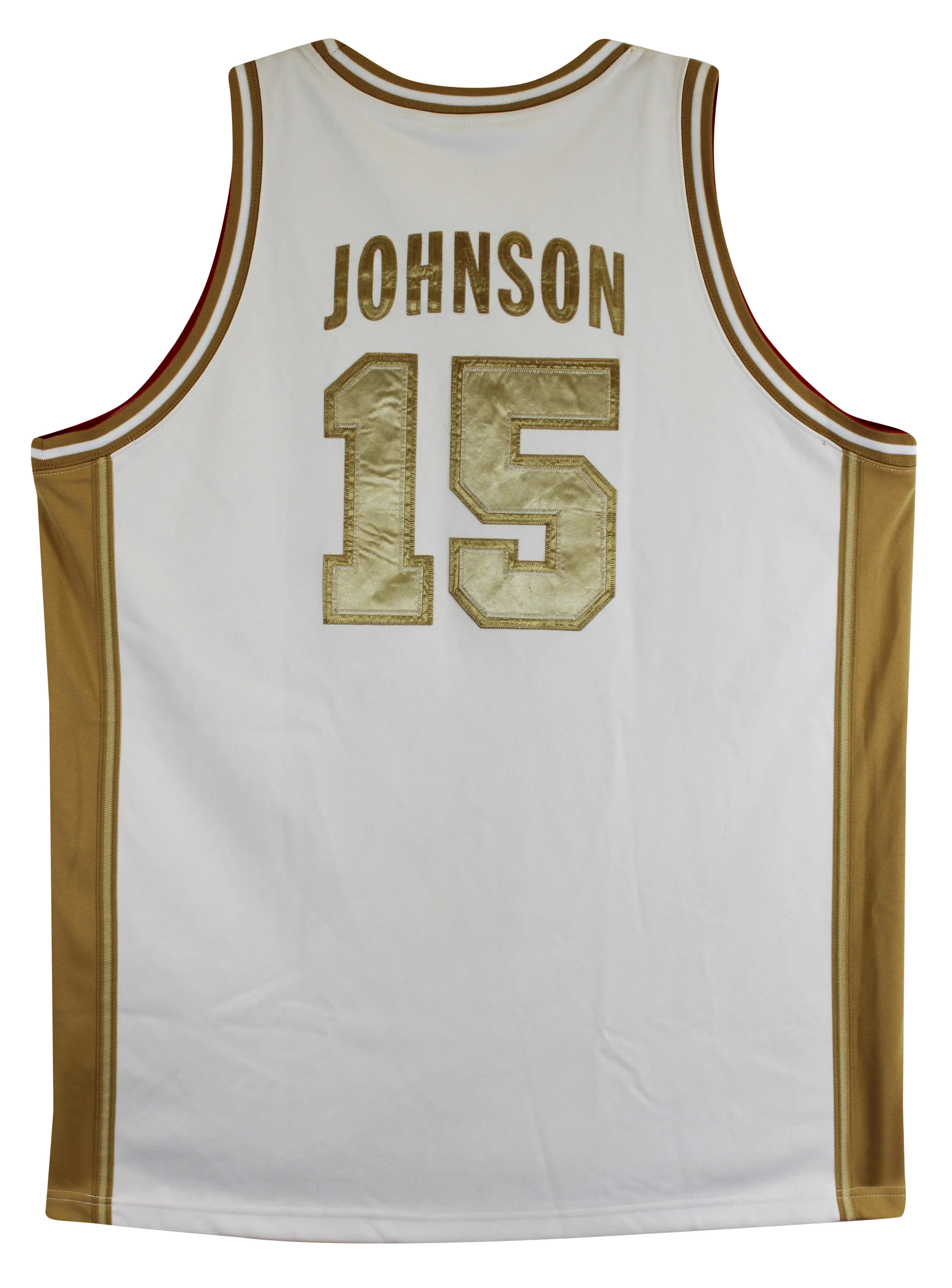 Magic Johnson "92 Gold" Signed White & Gold Nike Team USA Jersey BAS W #3W387218 - Image 8