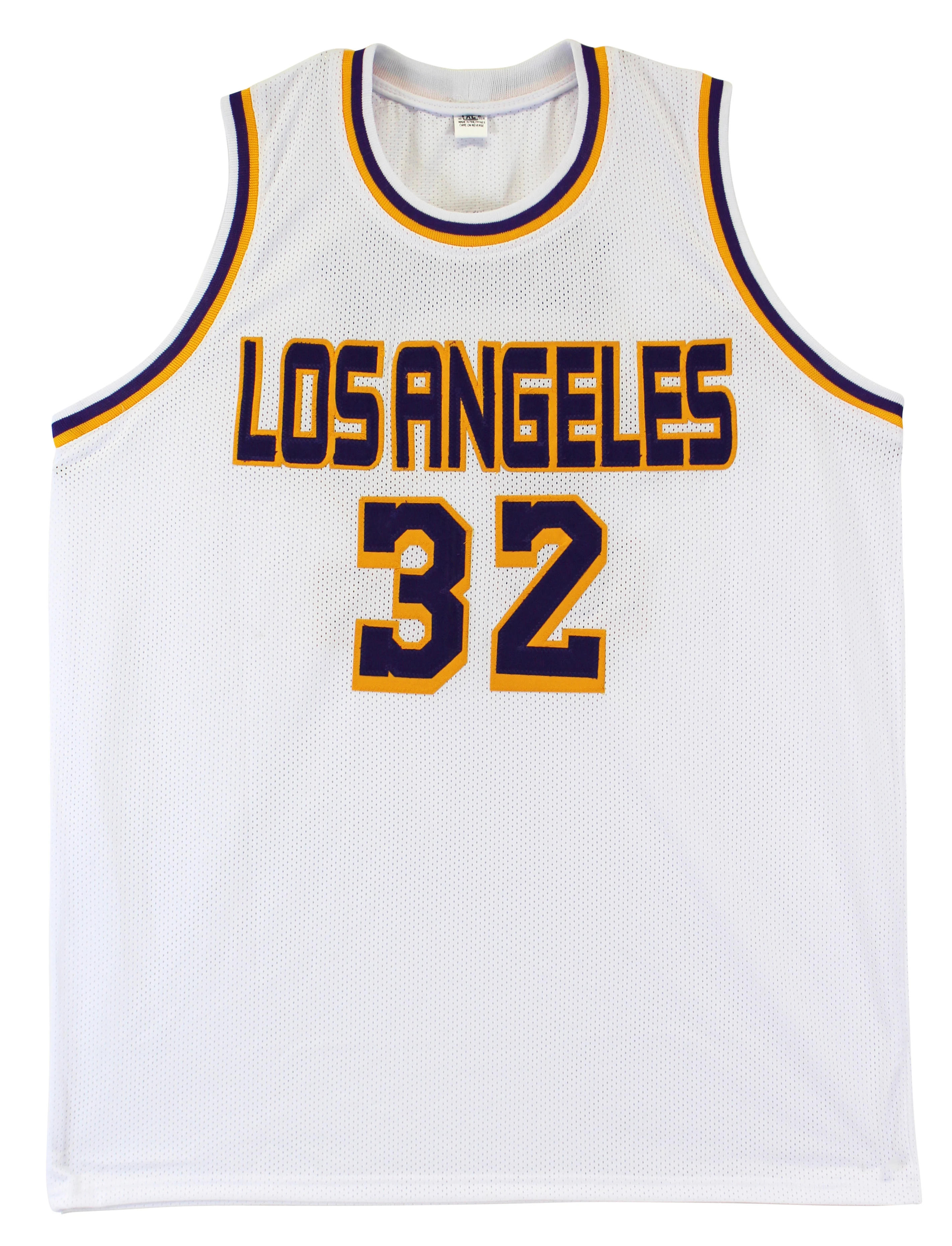 Magic Johnson Authentic Signed White Pro Style Jersey Autographed BAS Witnessed - Image 4