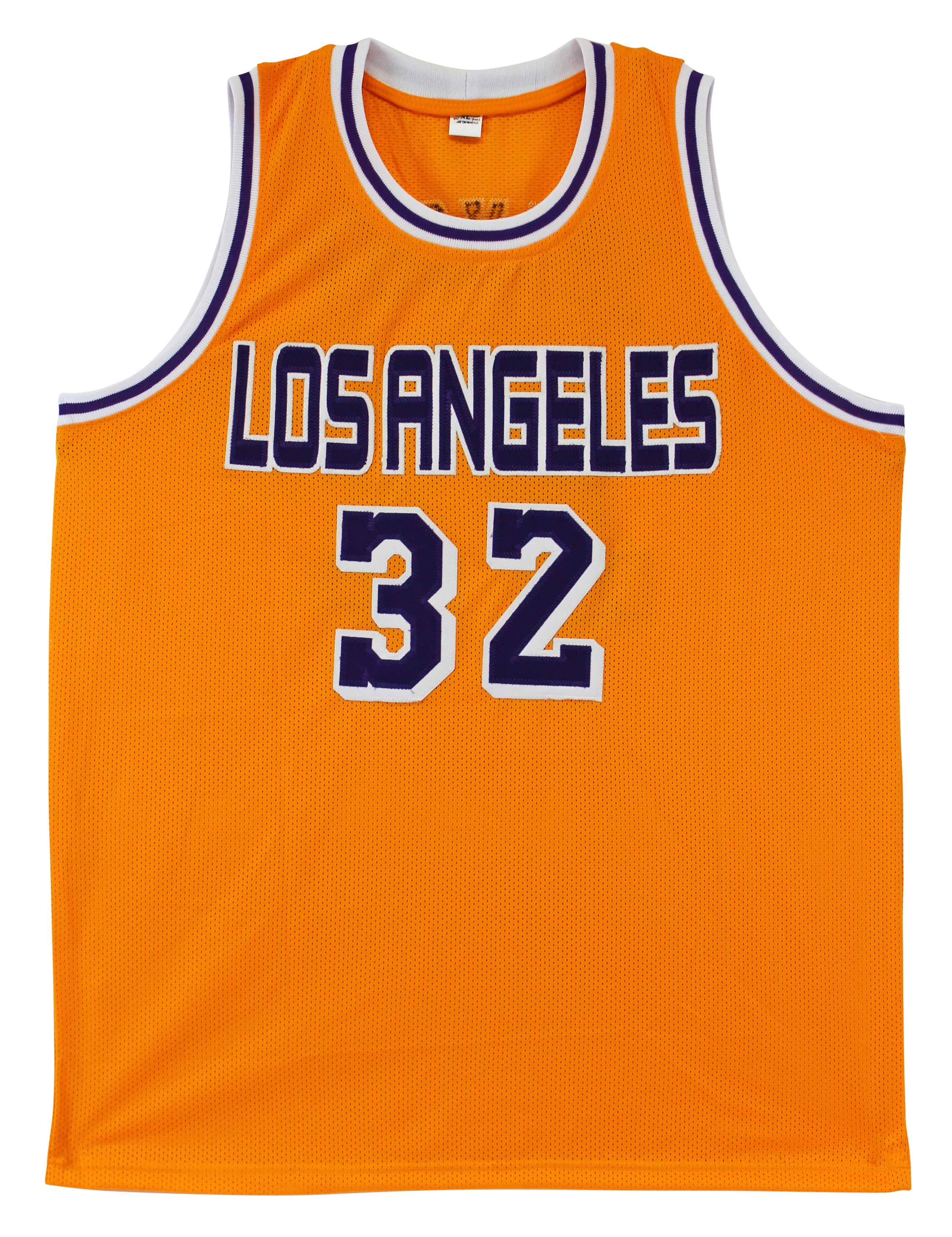 Magic Johnson Authentic Signed Yellow Pro Style Jersey Autographed BAS Witnessed - Image 5