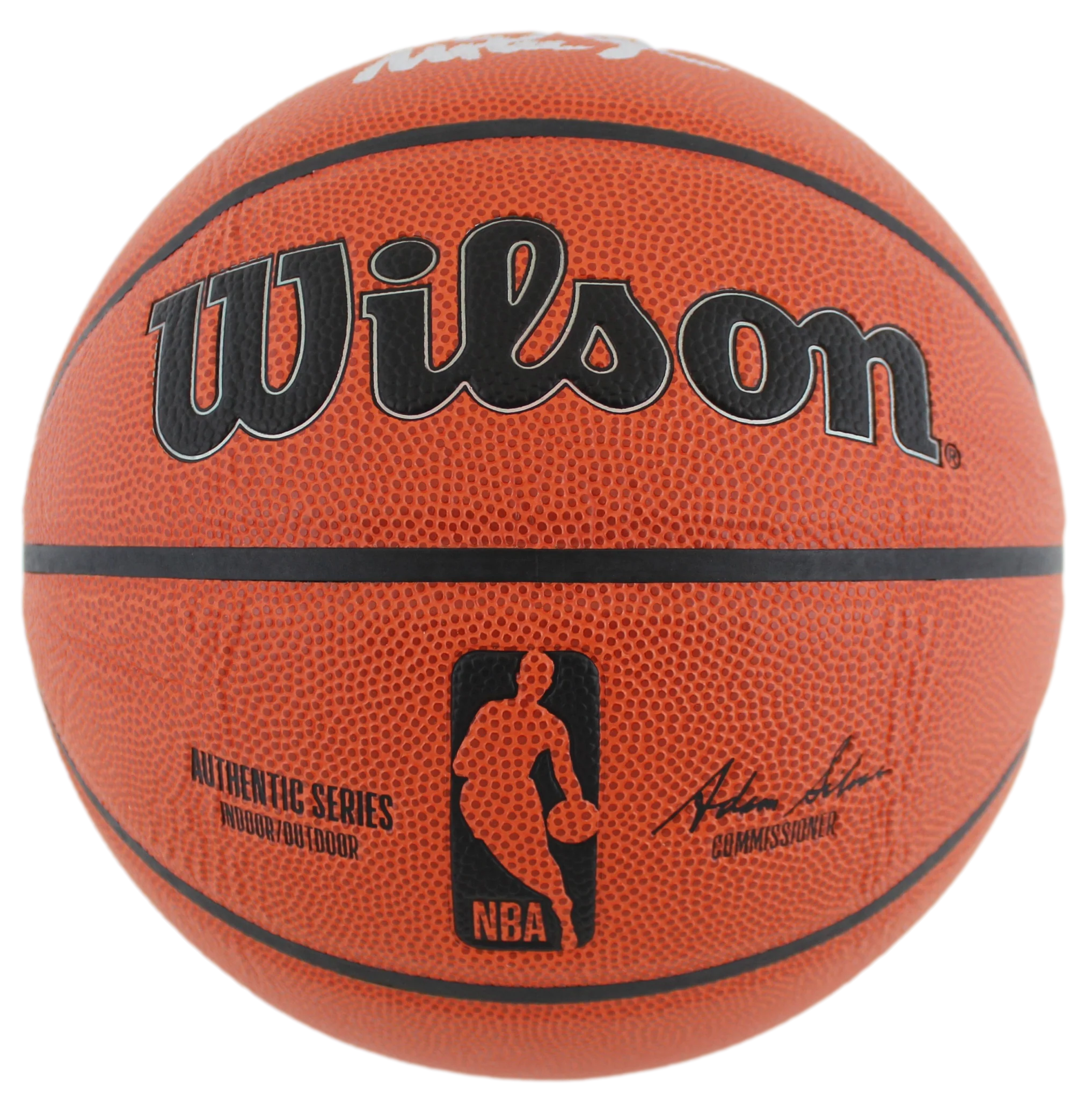 Magic Johnson & Larry Bird Authentic Signed Wilson Basketball BAS Witnessed - Image 3