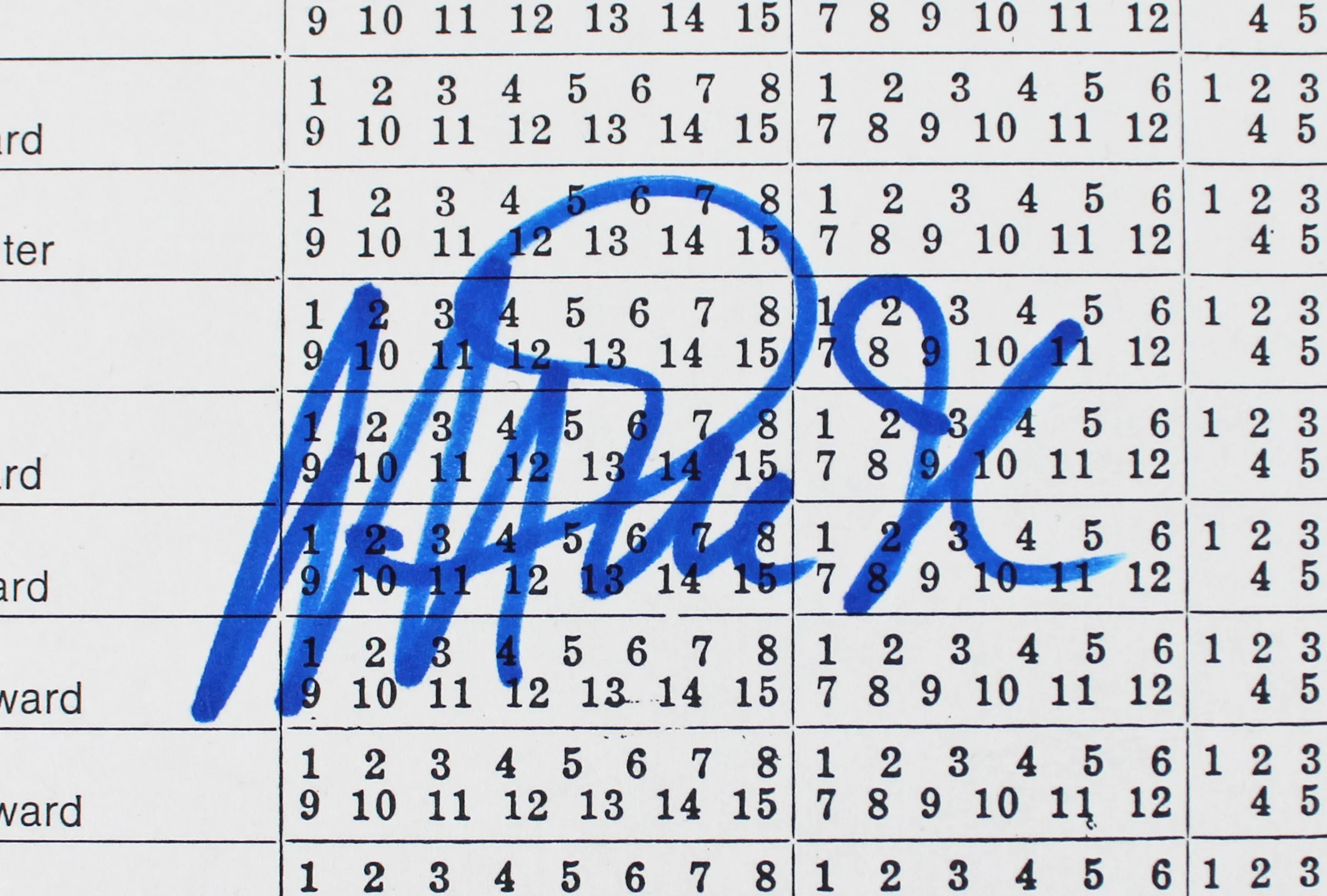 Magic Johnson & Larry Bird Signed 1979 NCAA Final Scorecard BAS Wit #1W867913 - Image 3