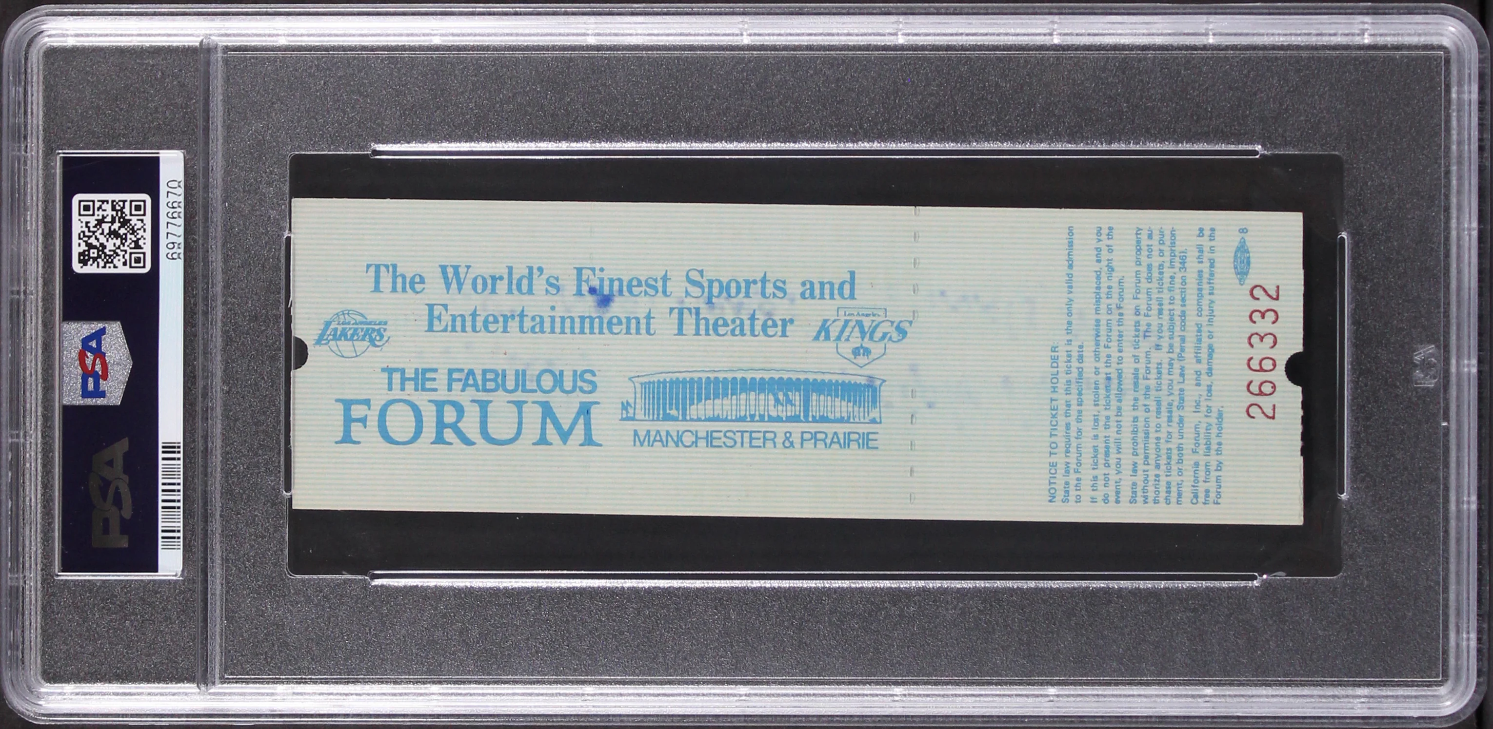 Magic Johnson Signed 1982 Finals Game 6 Full Ticket Stub Auto 10! PSA Slabbed 3 - Image 3