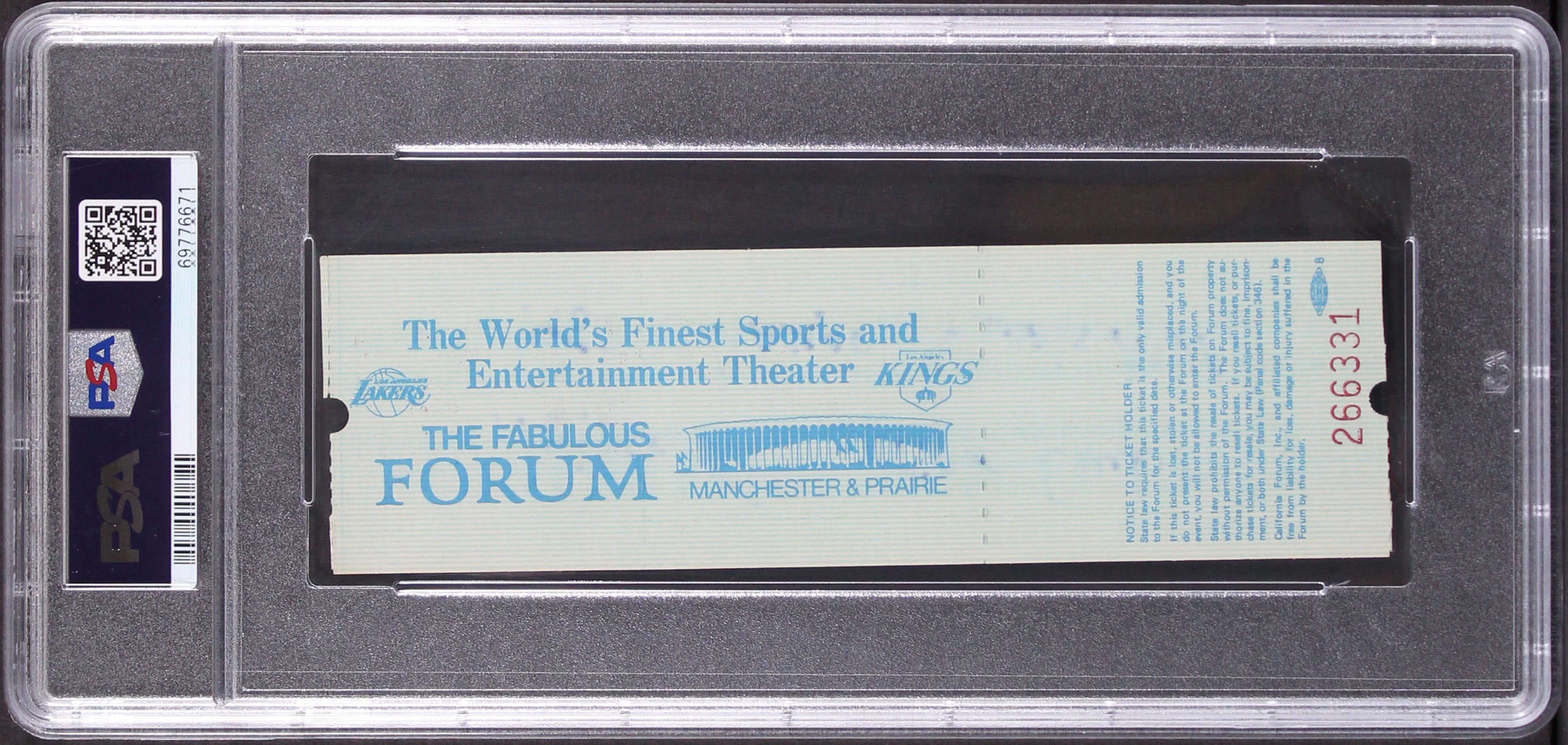 Magic Johnson Signed 1982 Finals Game 6 Full Ticket Stub Auto 10! PSA Slabbed 4 - Image 3