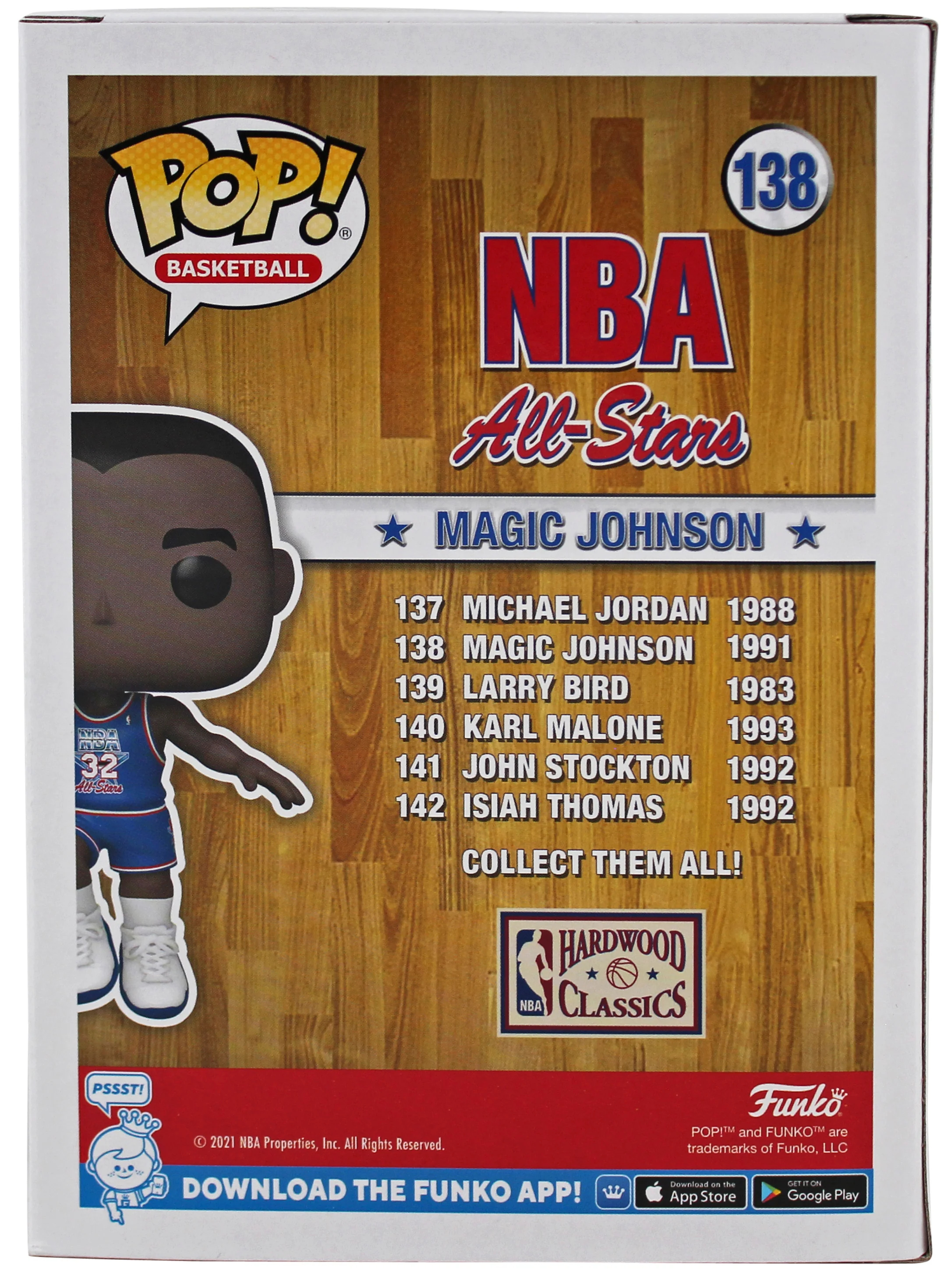 Magic Johnson Signed 1992 ASG #138 Funko Pop Vinyl Figure w/ White Sig BAS Wit - Image 5