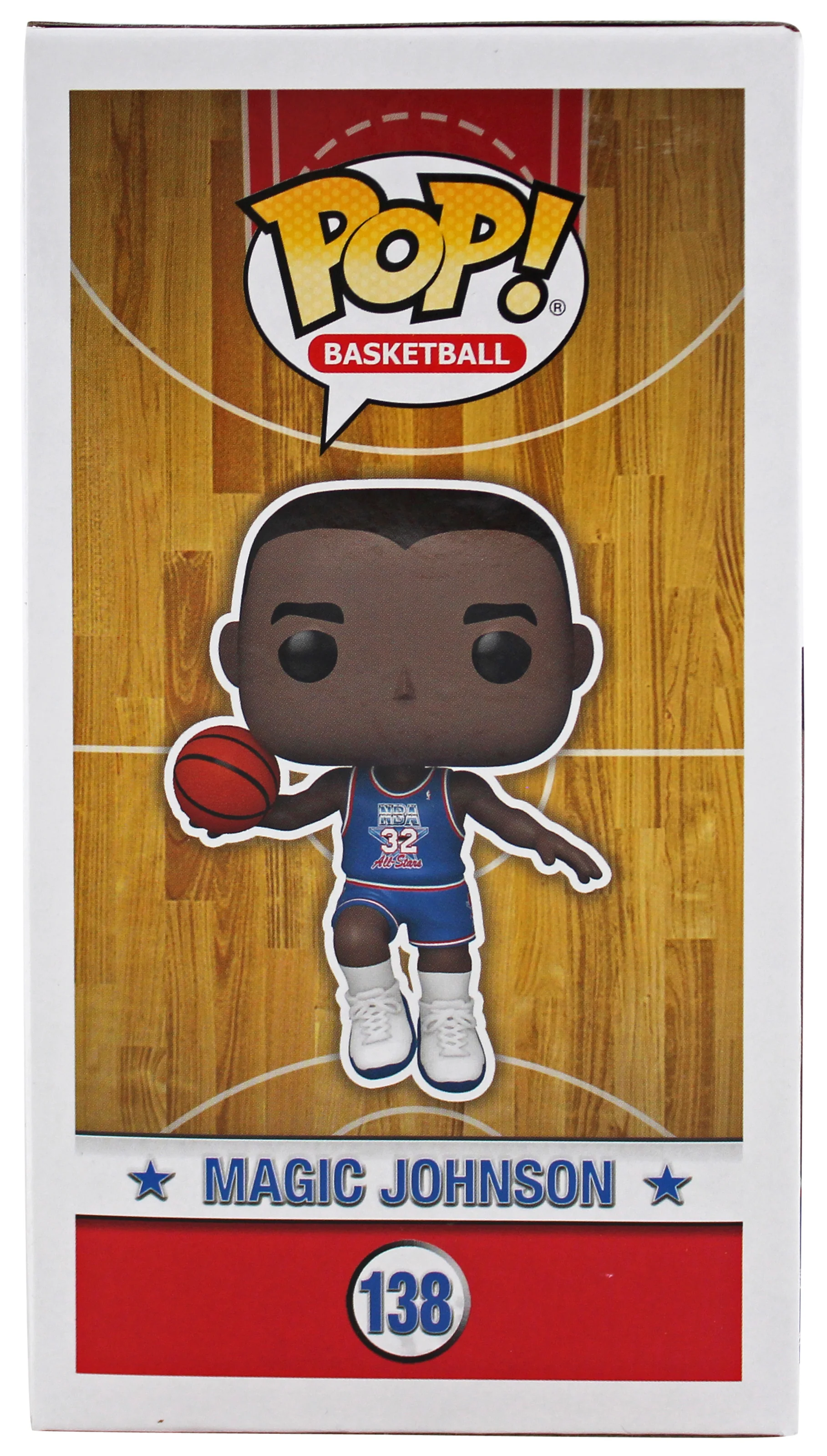 Magic Johnson Signed 1992 ASG #138 Funko Pop Vinyl Figure w/ White Sig BAS Wit - Image 6