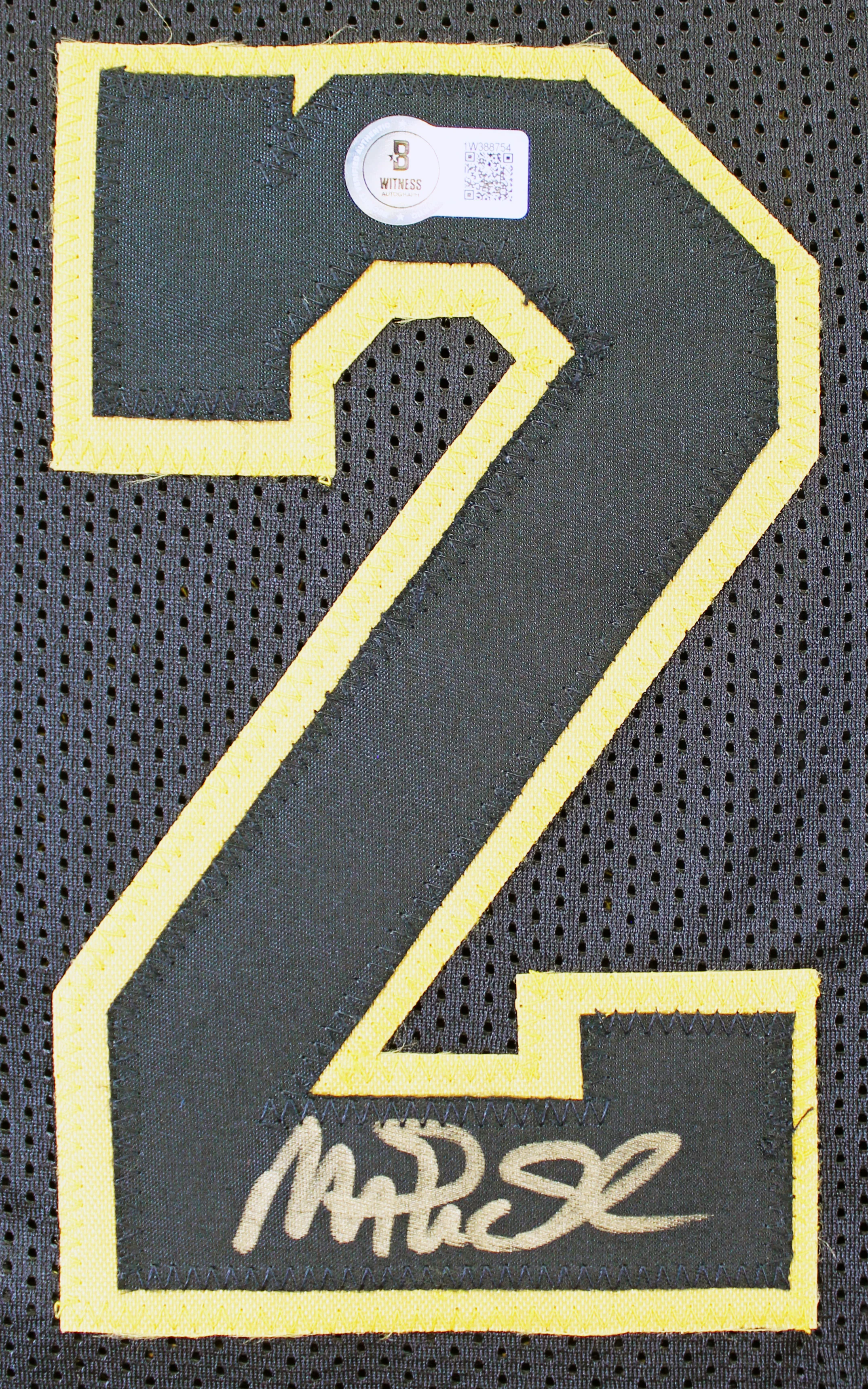 Magic Johnson Signed Black Pro Style Jersey w/ Black Numbers BAS Witnessed - Image 3