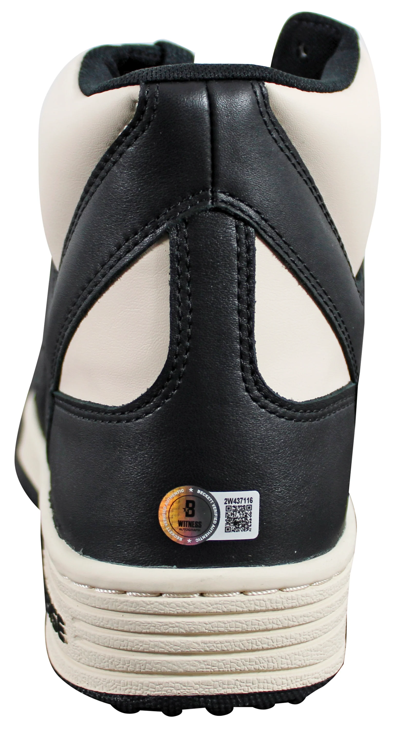 Magic Johnson Signed Left Black & White Converse Weapon Shoe W/ Case BAS Wit 2 - Image 8