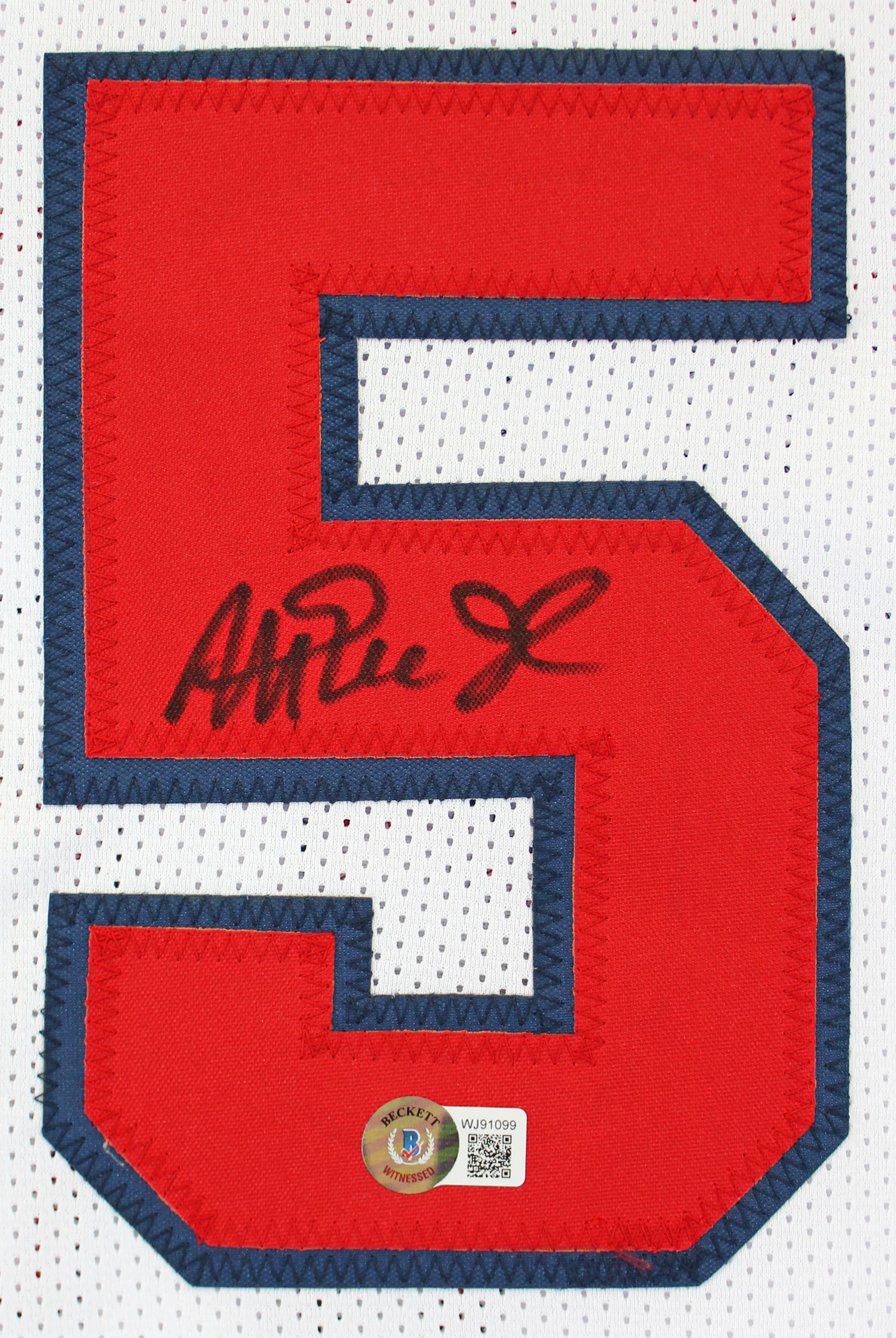 Magic Johnson Team USA Authentic Signed White Jersey Autographed BAS Witnessed - Image 3