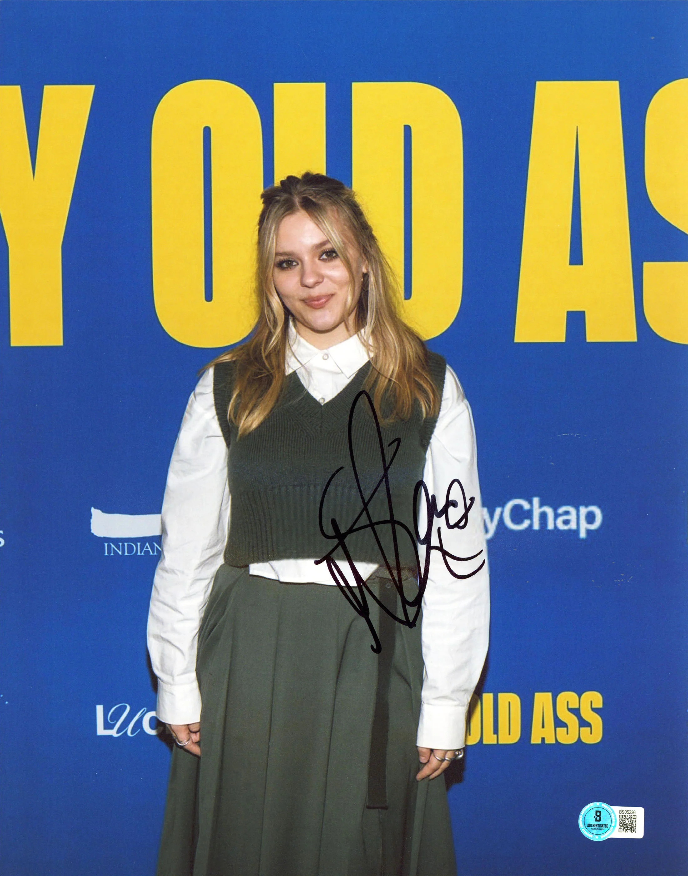 Maisy Stella My Old A** Authentic Signed 11x14 Vertical Photo BAS #BS05236