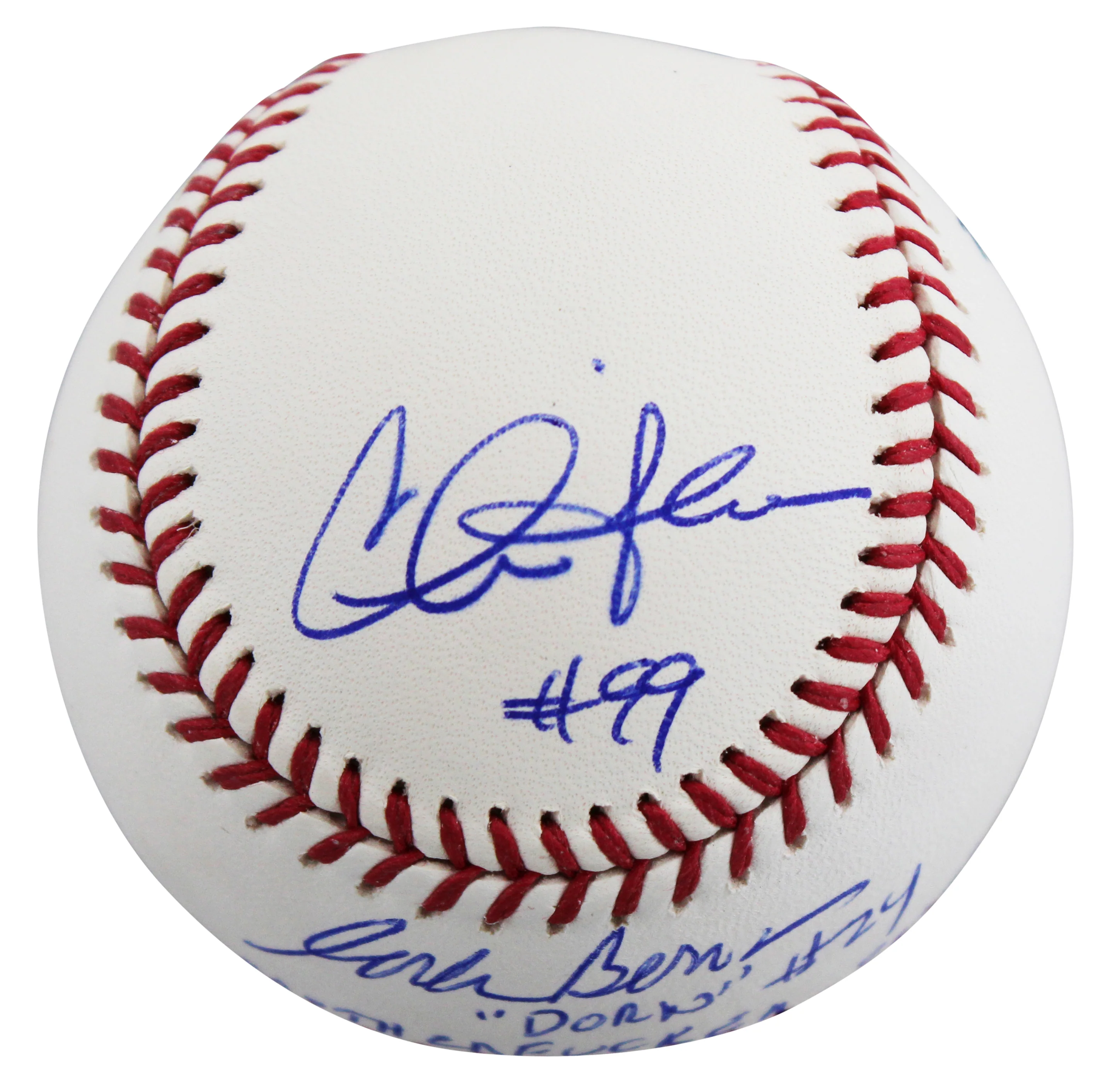 Major League (3) Sheen, Berenger & Bernsen Signed Oml Baseball W/ Case BAS Wit 2 - Image 5