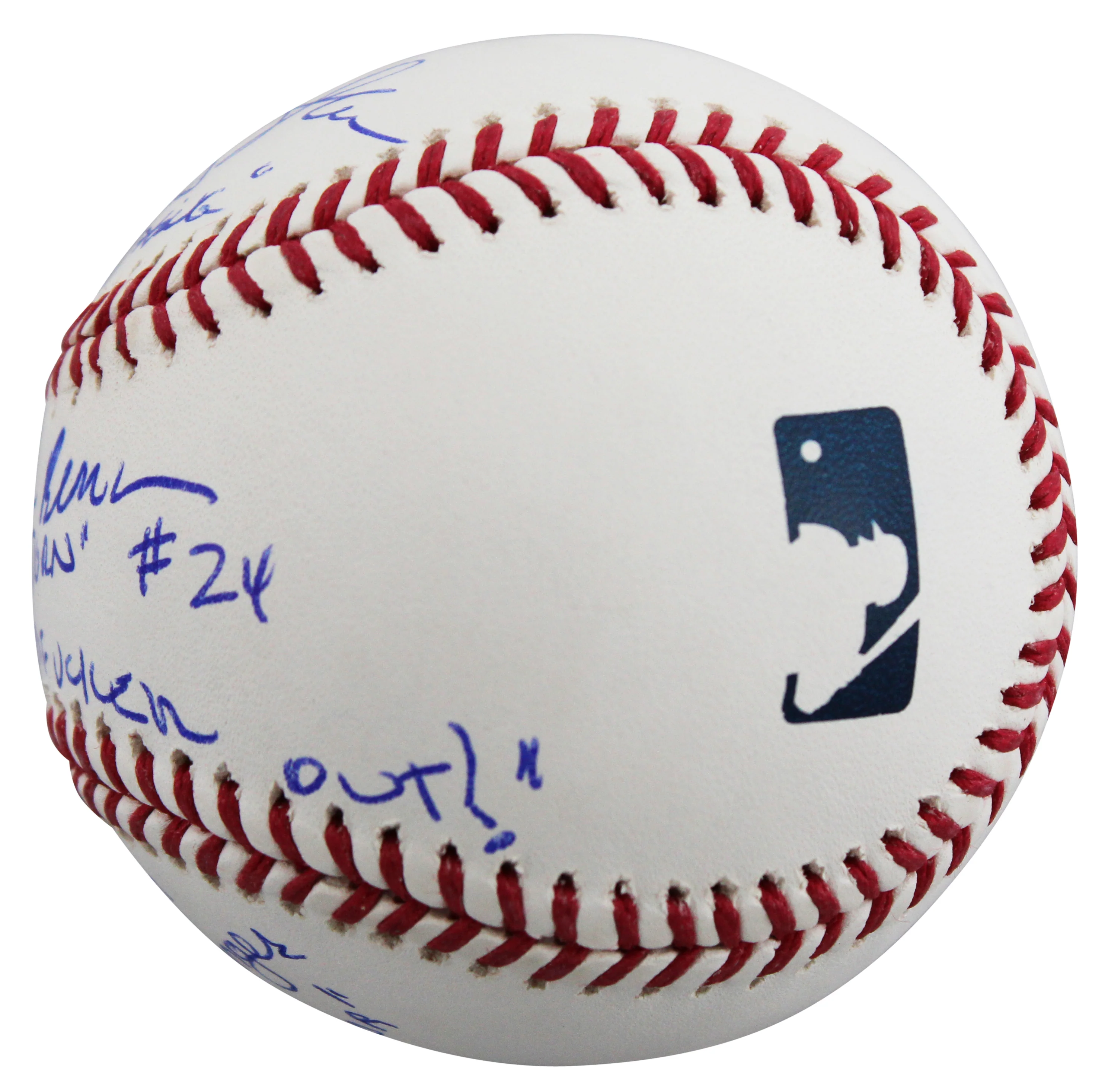 Major League (3) Sheen, Berenger & Bernsen w/ Insc Signed Oml Baseball BAS Wit 1 - Image 7