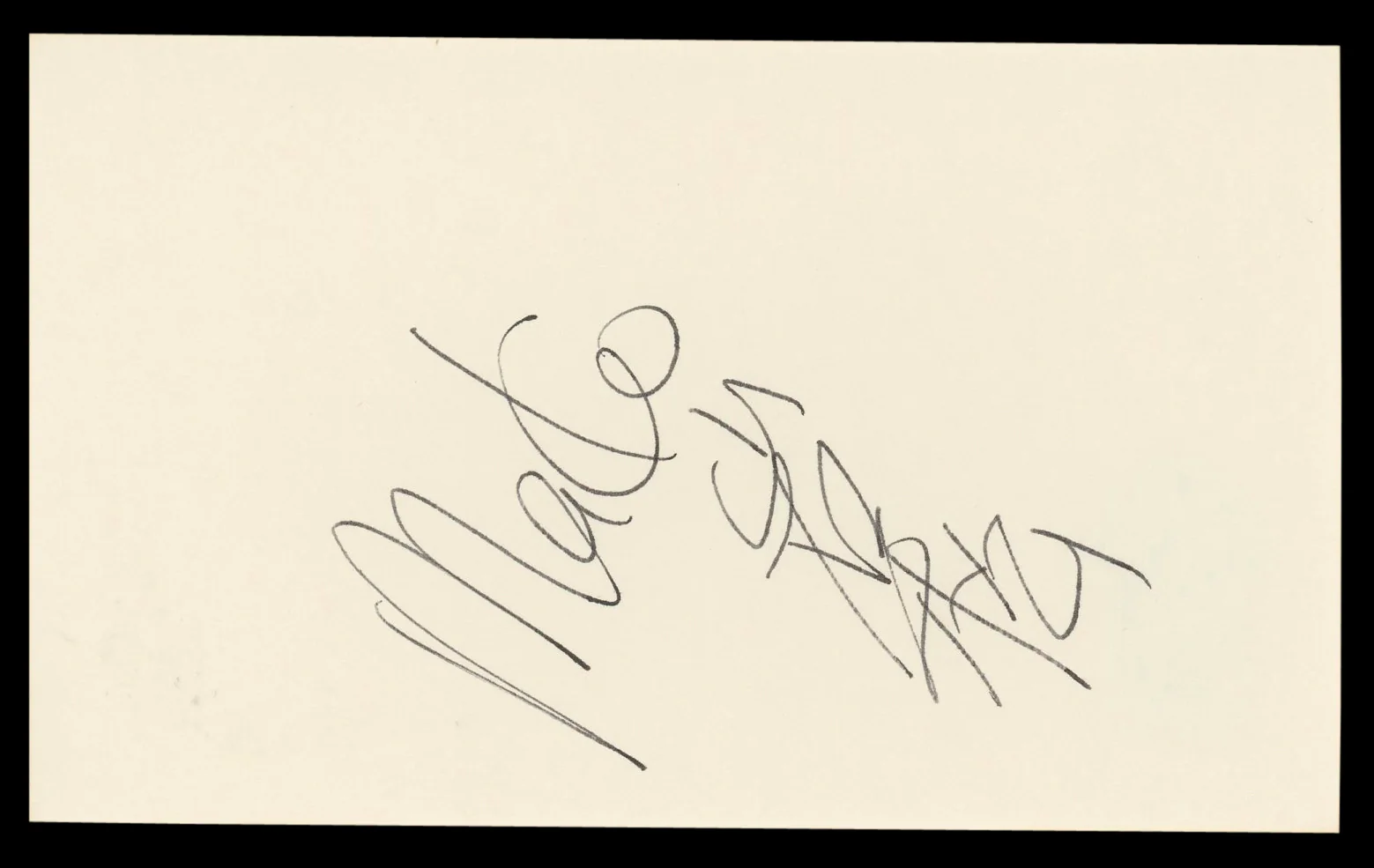 Mako Conan the Barbarian Authentic Signed 3x5 Index Card BAS #BL98864