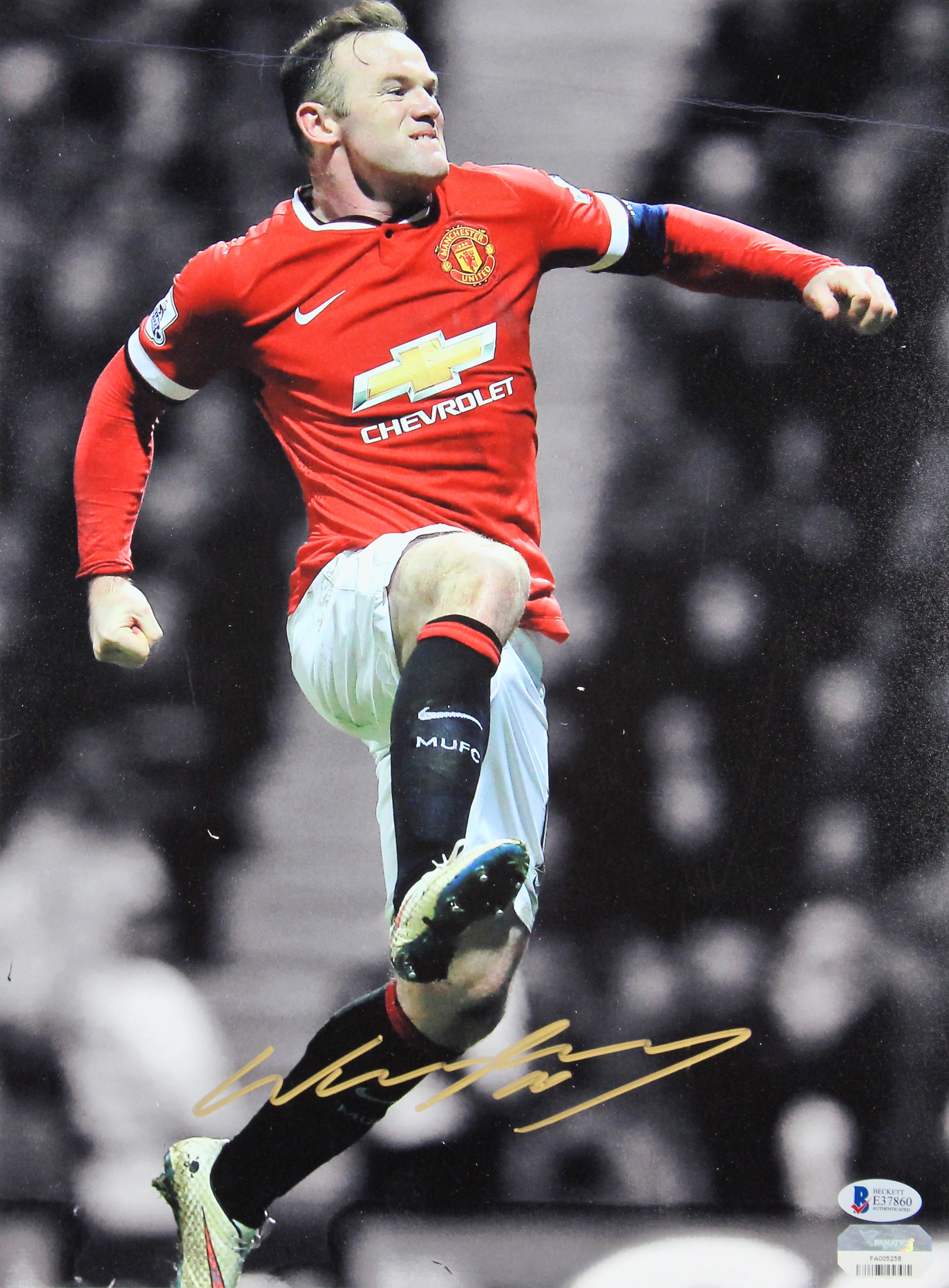 Manchester United Wayne Rooney Authentic Signed 11x14 Matted Photo BAS #E37860 - Image 3