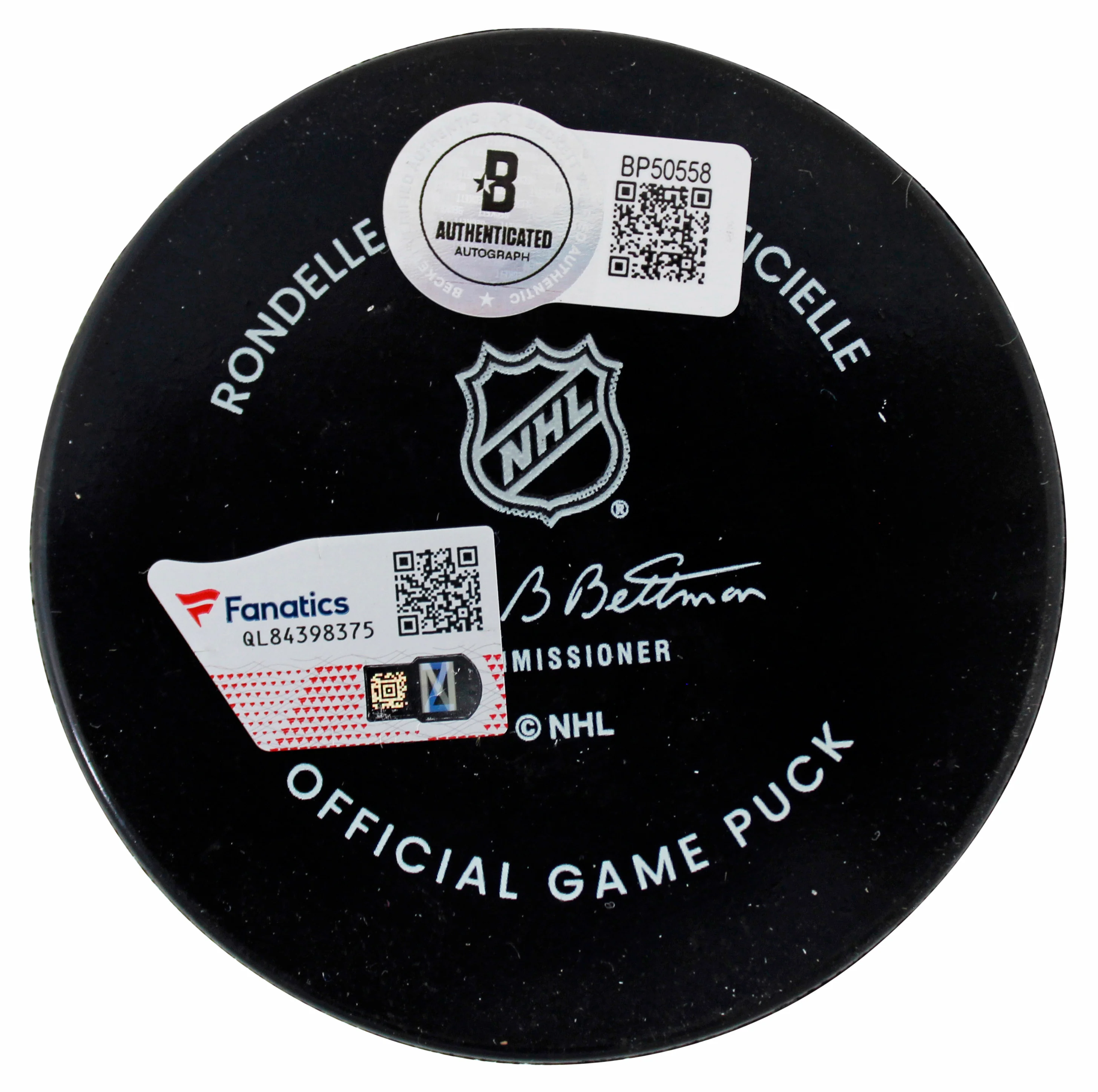 Maple Leafs Auston Matthews Authentic Signed Official Game Hockey Puck BAS & Fan - Image 3