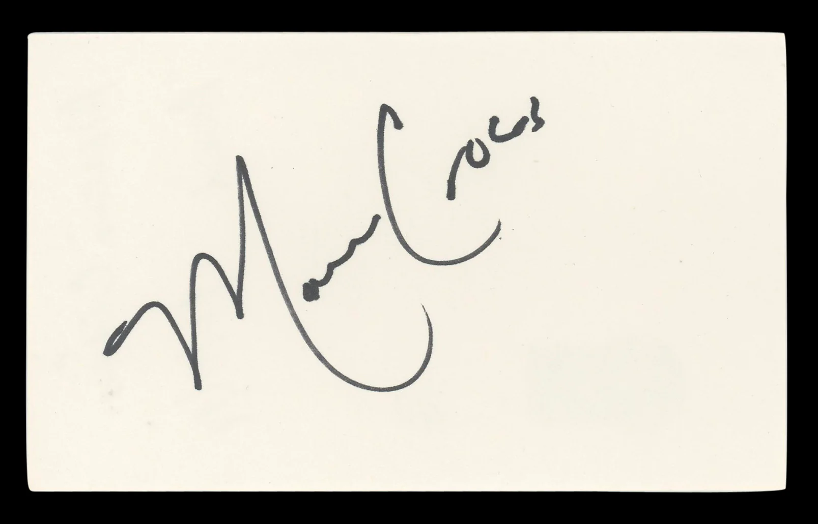 Marcia Cross Desperate Housewives Authentic Signed 3x5 Index Card BAS #BL96682