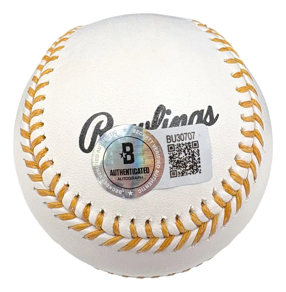 Marcus Semien New York Mets Signed Rawlings Official Gold Glove Baseball BAS - Image 2