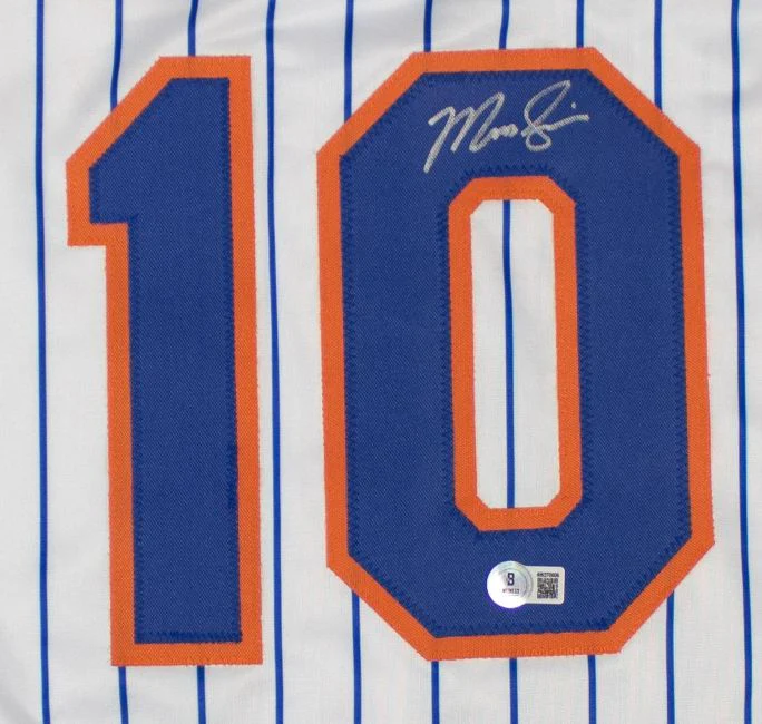 Marcus Semien New York Signed White Baseball Jersey BAS - Image 2