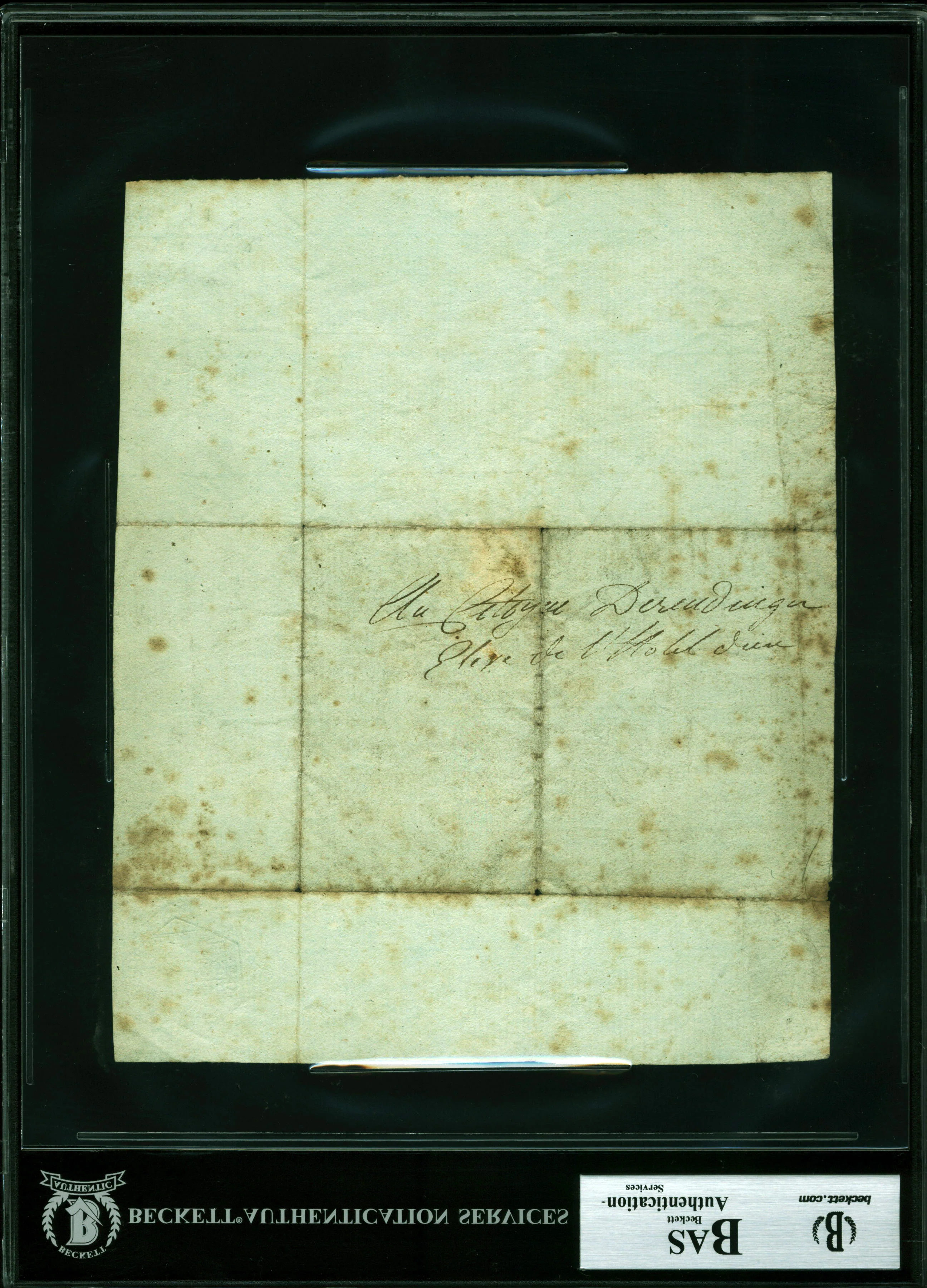 Marie Francois Xavier Bichat Authentic Signed 6.75x8.25 Manuscript BAS Slabbed - Image 3