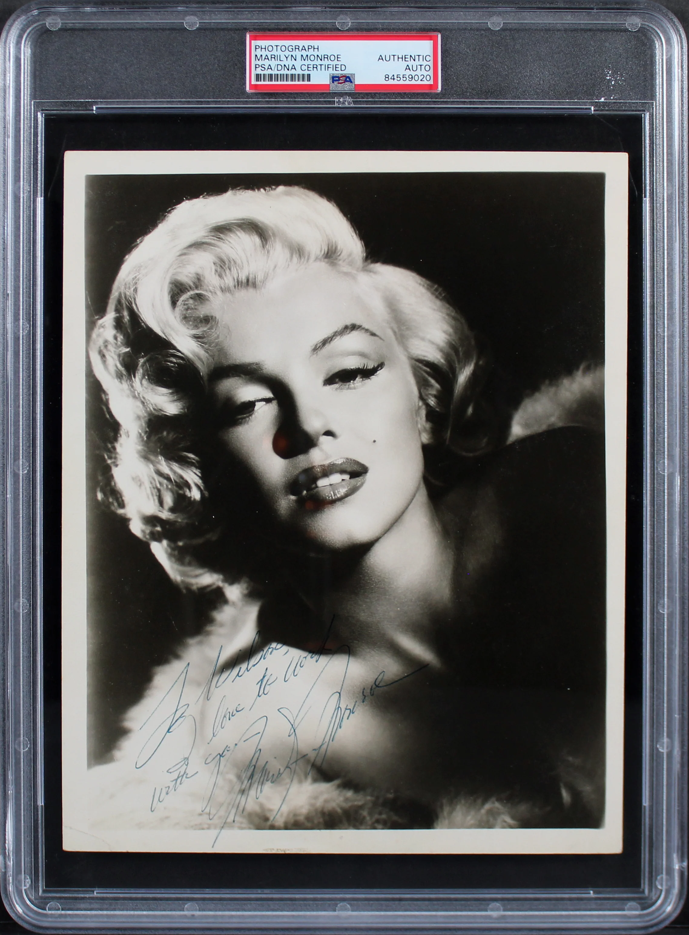 Marilyn Monroe "To Wilson" Authentic Signed 8x10 Photo PSA/DNA Slabbed - Image 2