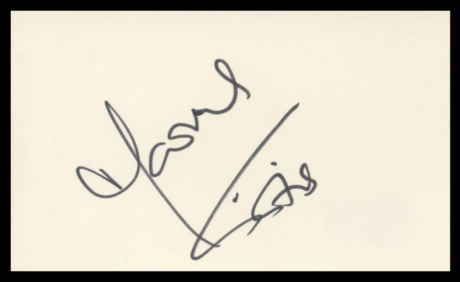 Marina Sirtis Star Trek: The Next Generation Signed 3x5 Index Card BAS #BV59113 - Image 2