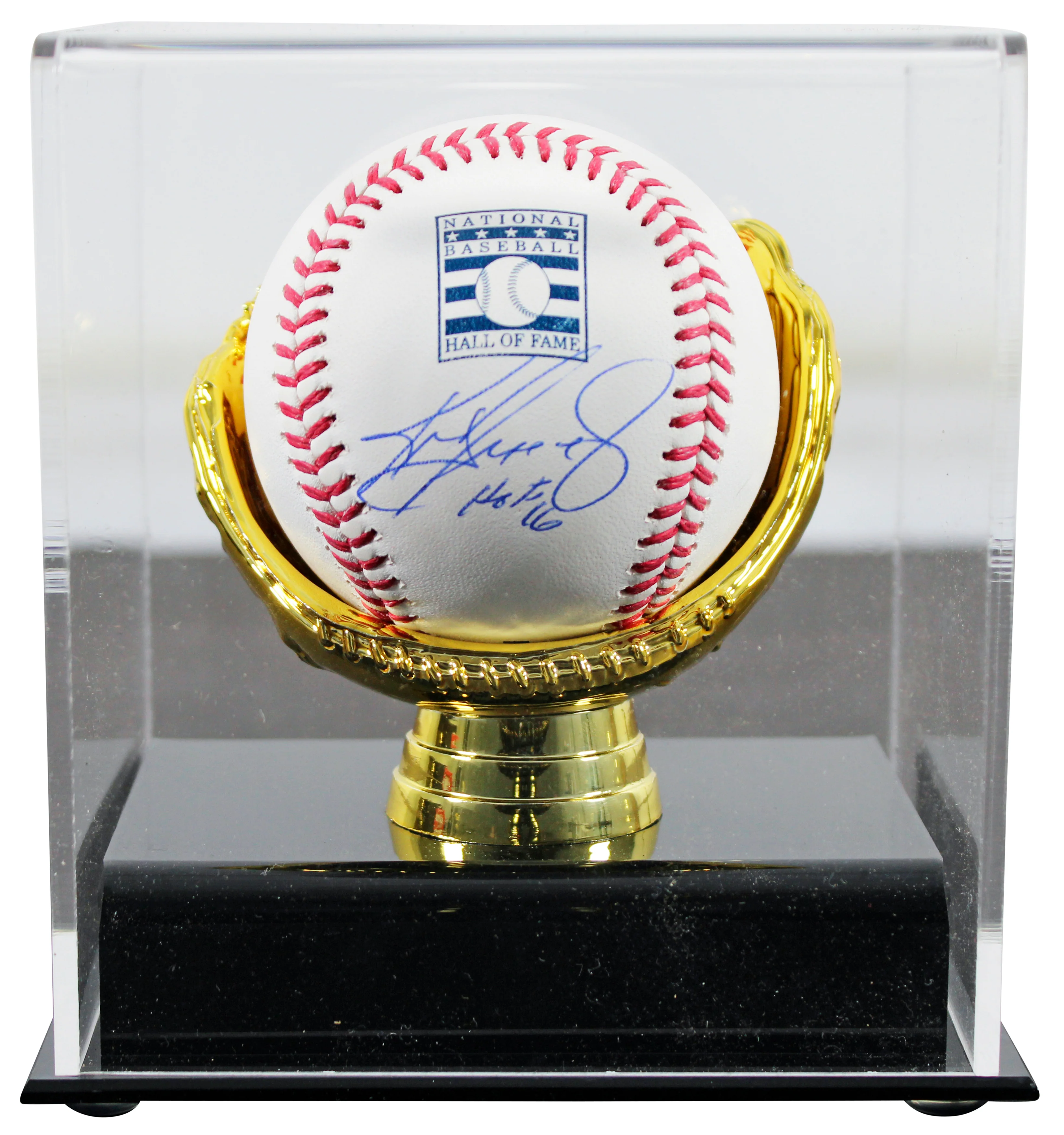Mariners Ken Griffey Jr. "HOF 16" Signed HOF Logo Oml Baseball w/ Case BAS Wit - Image 2