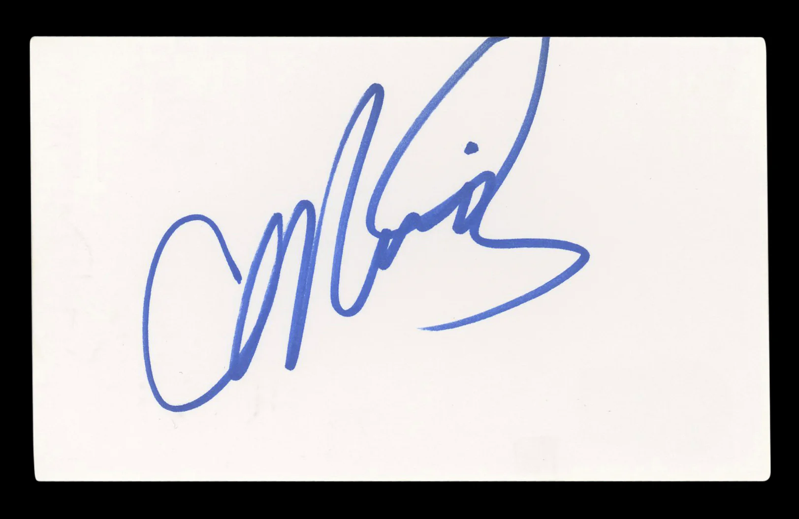 Mario Lopez Saved By The Bell Authentic Signed 3x5 Index Card BAS #BL96401