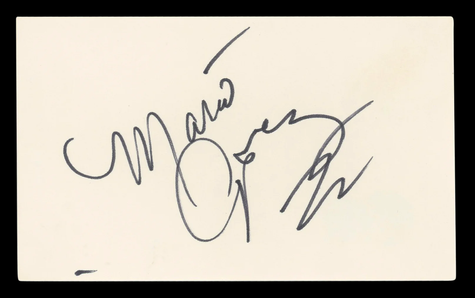 Mario Lopez Saved By The Bell Authentic Signed 3x5 Index Card BAS #BL96402