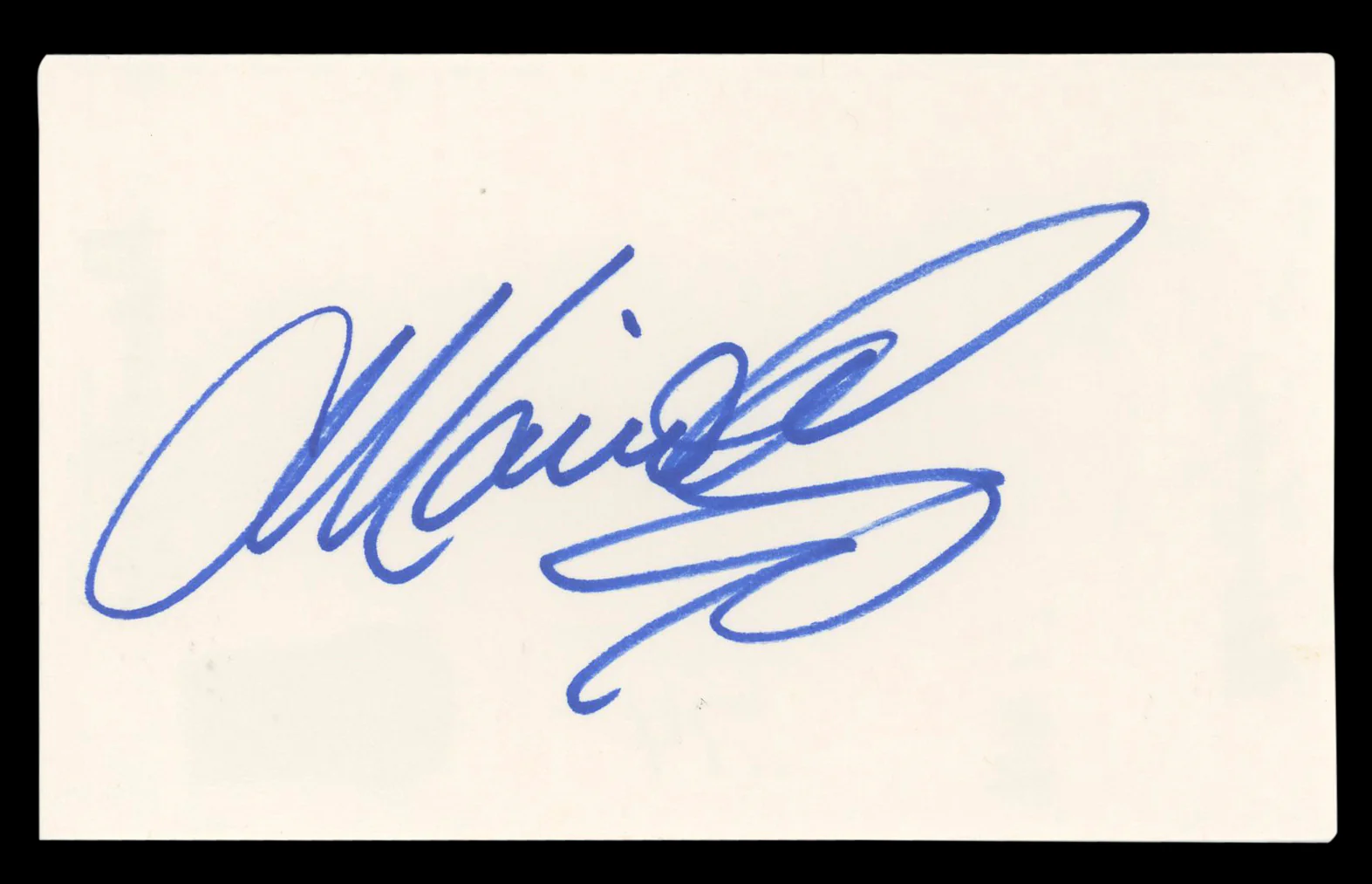 Mario Lopez Saved By The Bell Authentic Signed 3x5 Index Card BAS #BL98559 - Image 2