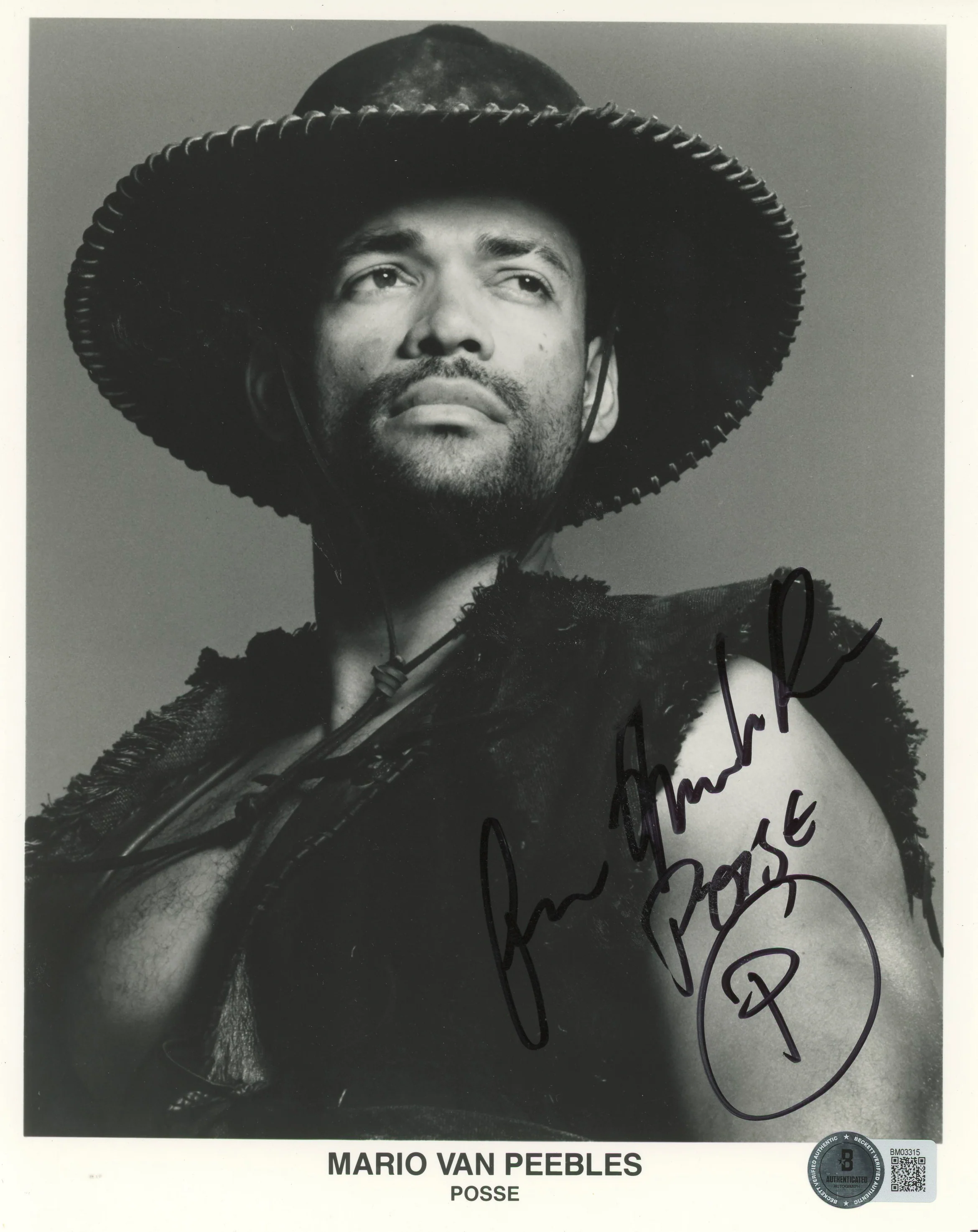 Mario Van Peebles Posse "Posse" Authentic Signed 8x10 Photo BAS #BM03315 - Image 2