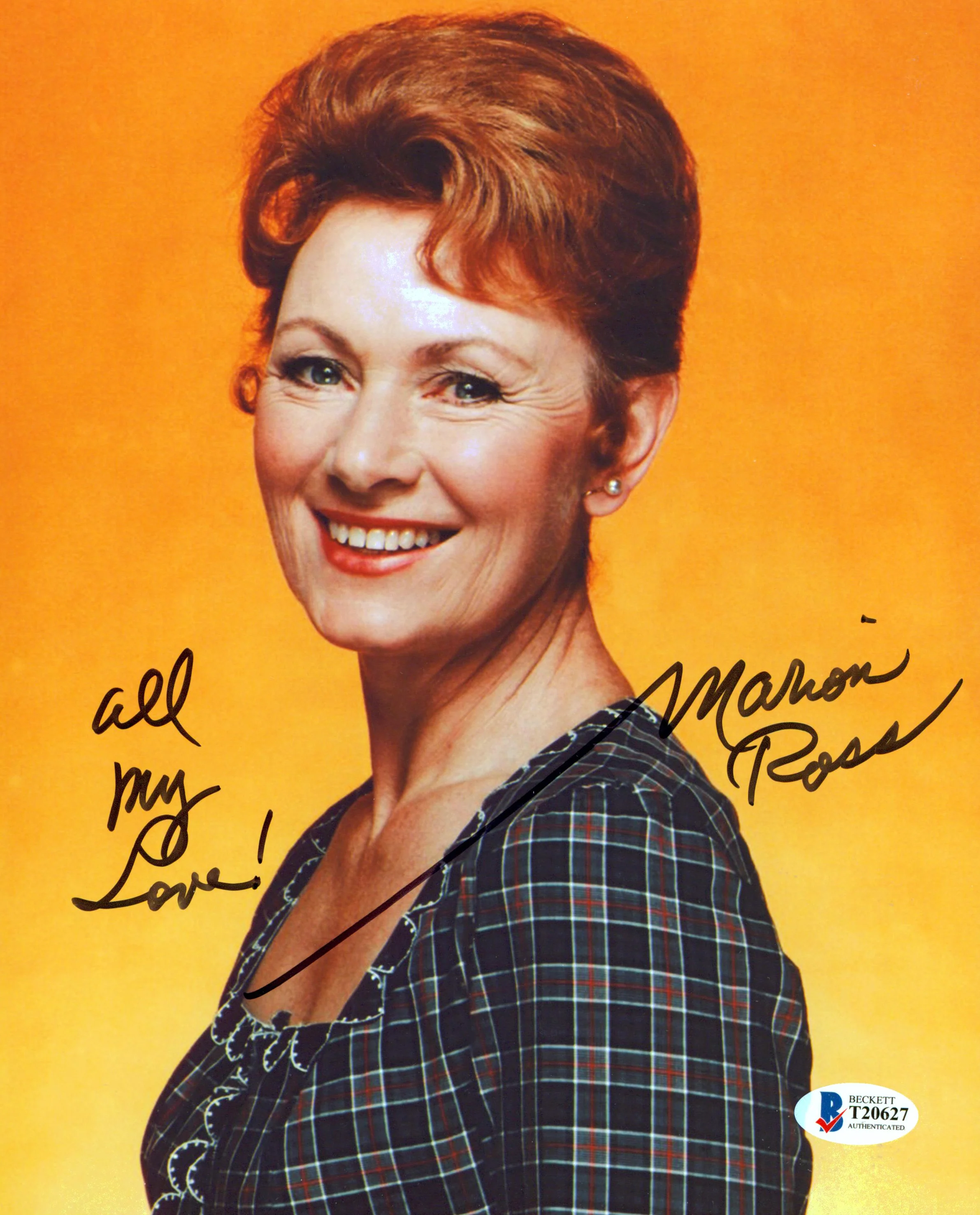 Marion Ross Happy Days "All My Love!" Authentic Signed 8x10 Photo BAS #T20627 - Image 2