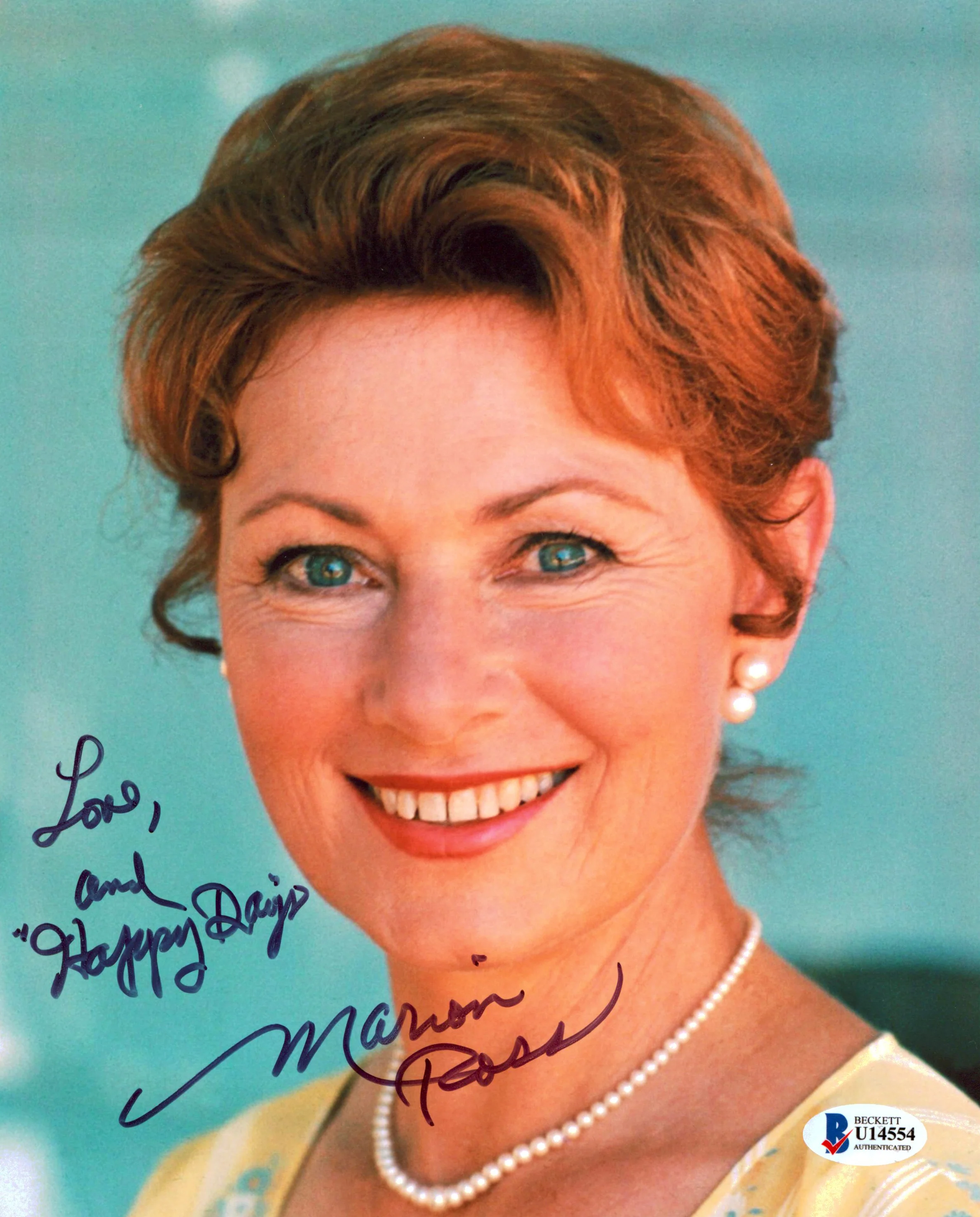 Marion Ross Happy Days "Love And Happy Days" Signed 8x10 Photo BAS #U14554 - Image 2