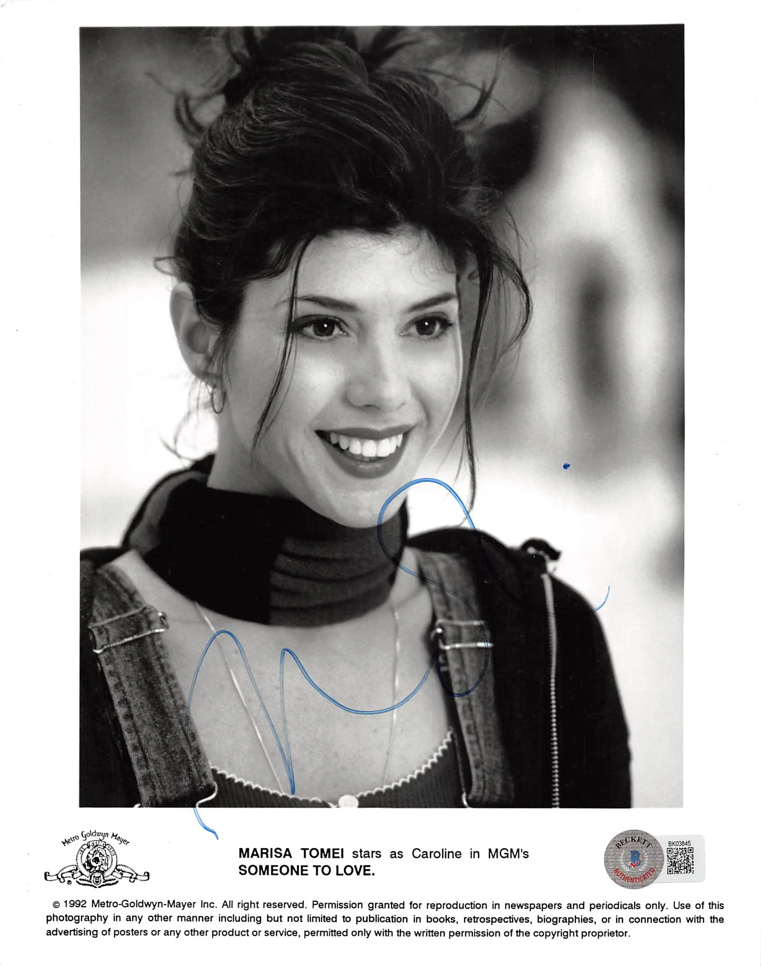 Marisa Tomei Someone To Love Authentic Signed 8x10 Photo BAS #BK03845 - Image 2