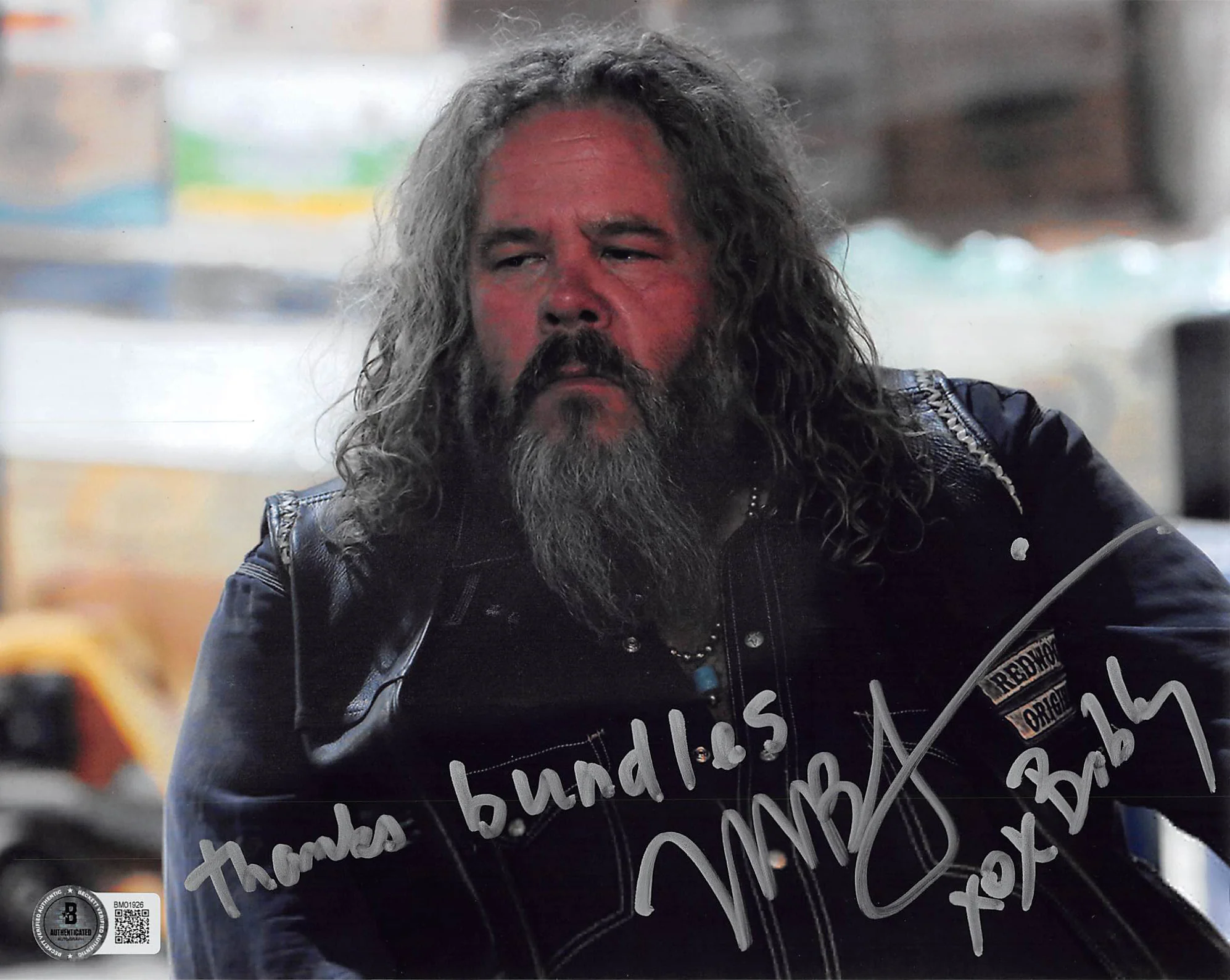 Mark Boone Jr. Sons of Anarchy "Thanks Bundles" Signed 8x10 Photo BAS #BM01926