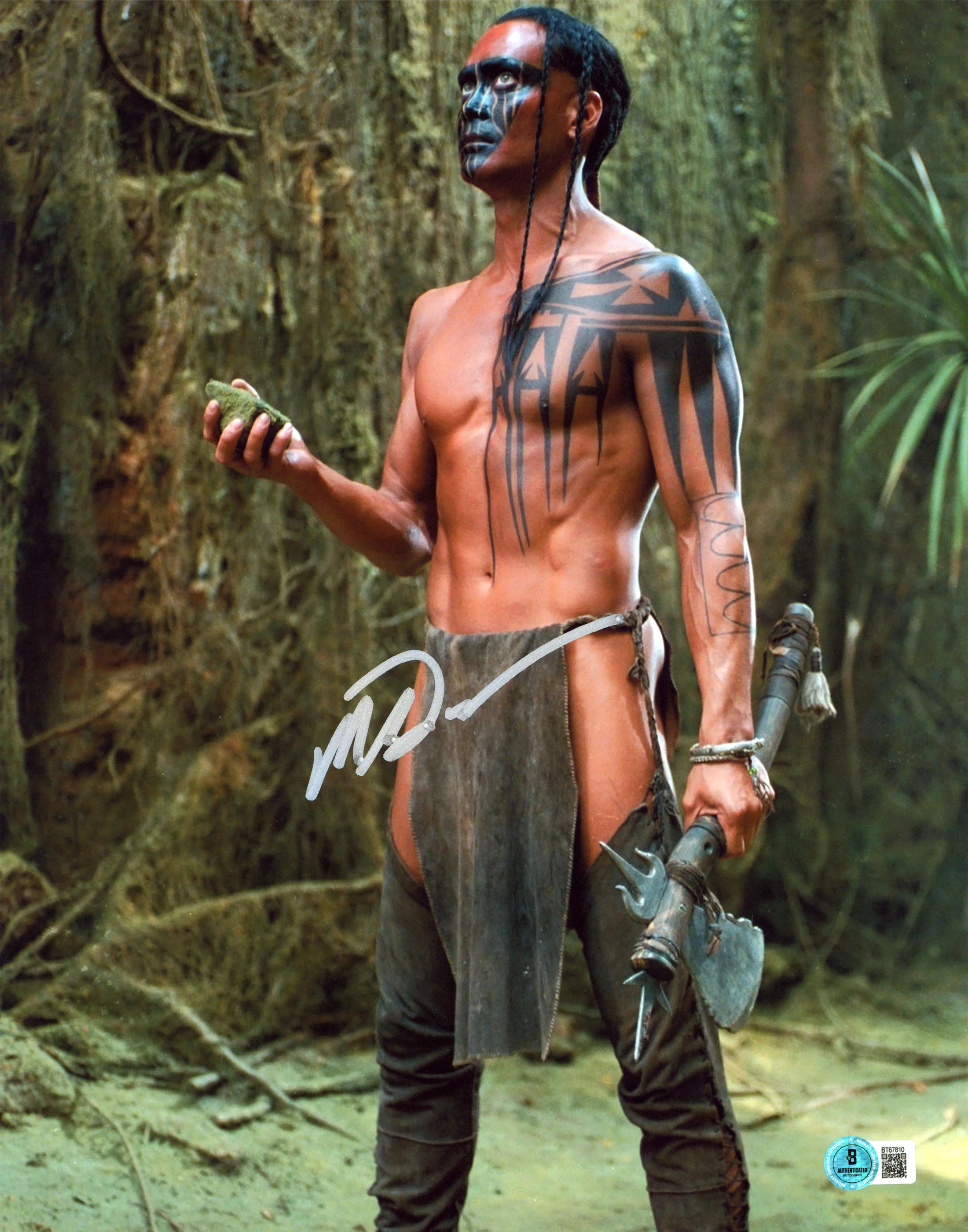 Mark Dacascos Brotherhood Of The Wolf Authentic Signed 11x14 Photo BAS #BT67810 - Image 2