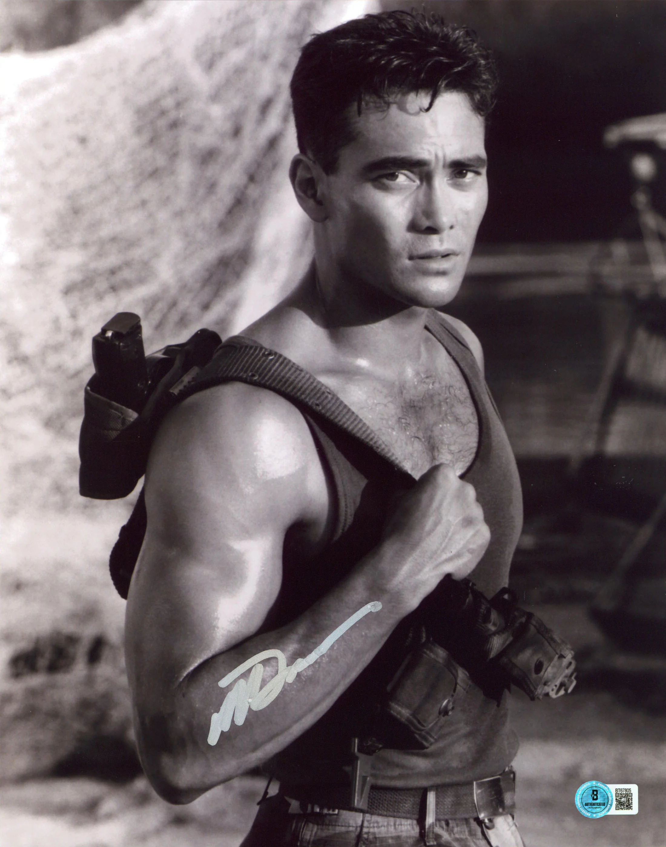 Mark Dacascos Only The Strong Authentic Signed 11x14 Vertical Photo BAS #BT67805 - Image 2