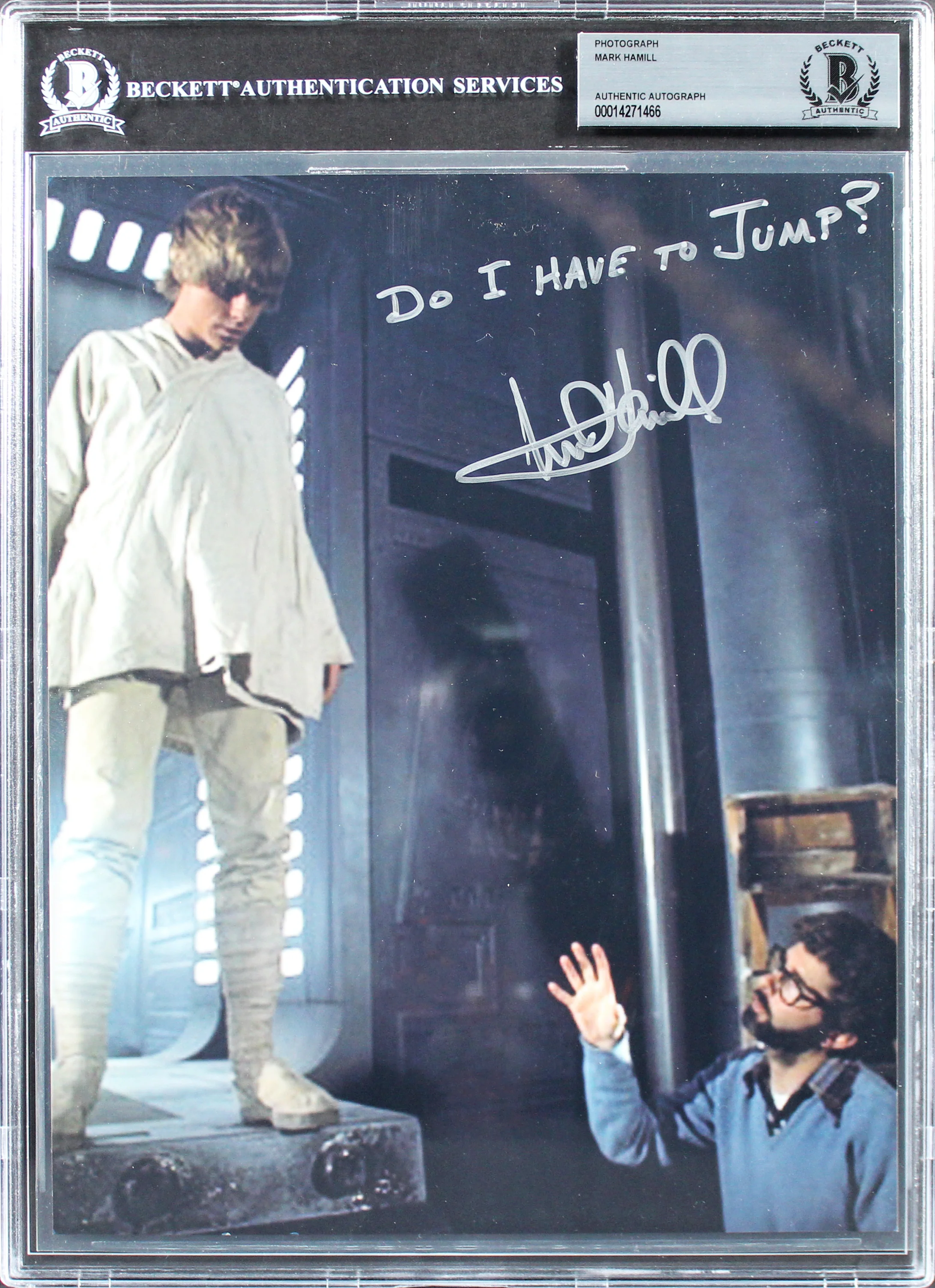Mark Hamill Star Wars Do I Have To Jump? Authentic Signed 8x10 Photo BAS Slabbed - Image 2