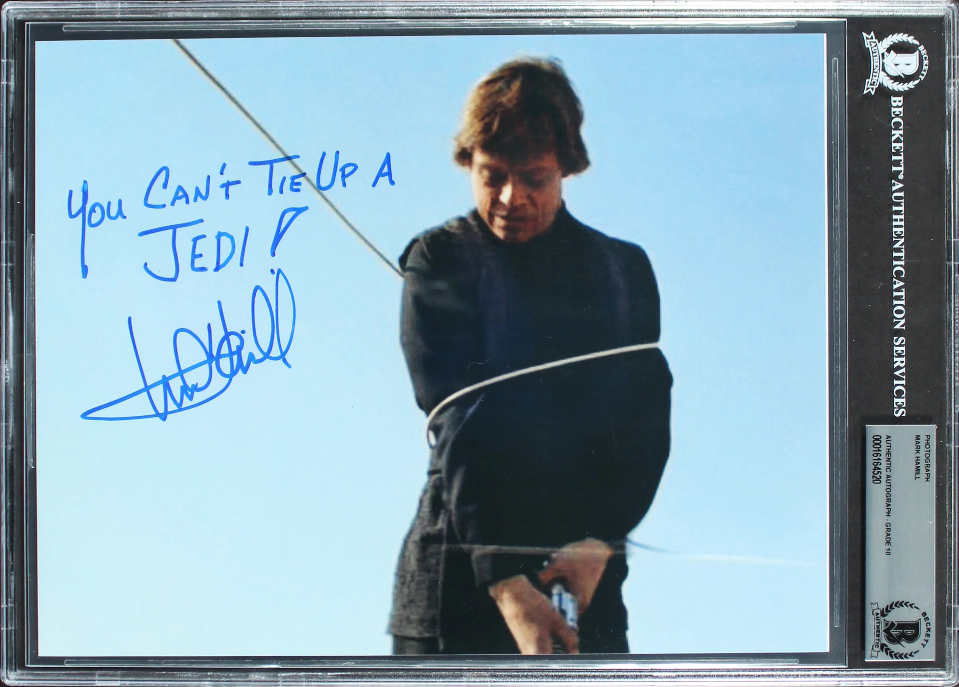 Mark Hamill Star Wars Empire Strikes Back Signed 8x10 Photo Auto 10! BAS Slabbed - Image 2
