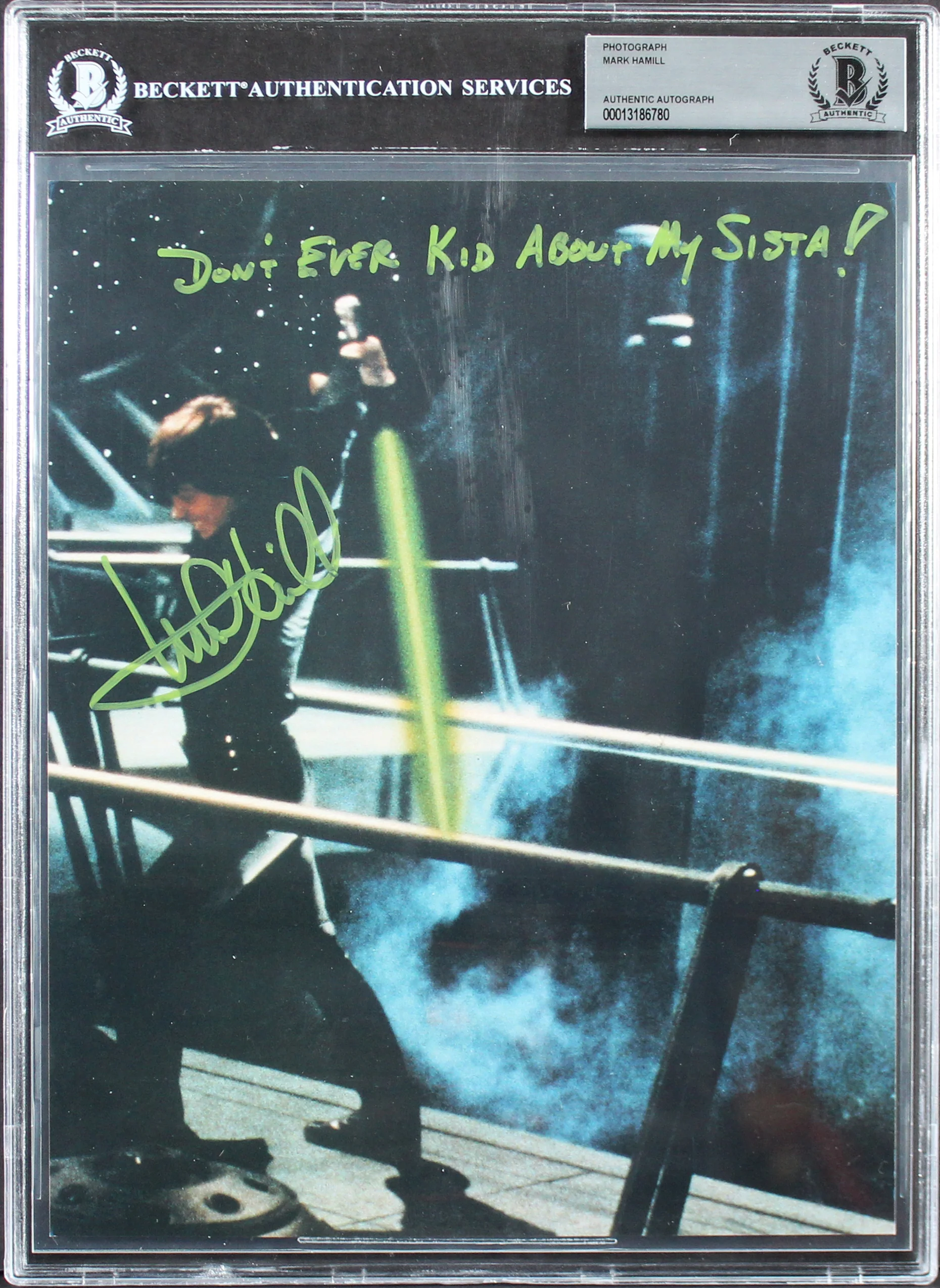 Mark Hamill Star Wars The Empire Strikes Back Signed 8x10 Photo BAS Slabbed 2 - Image 2
