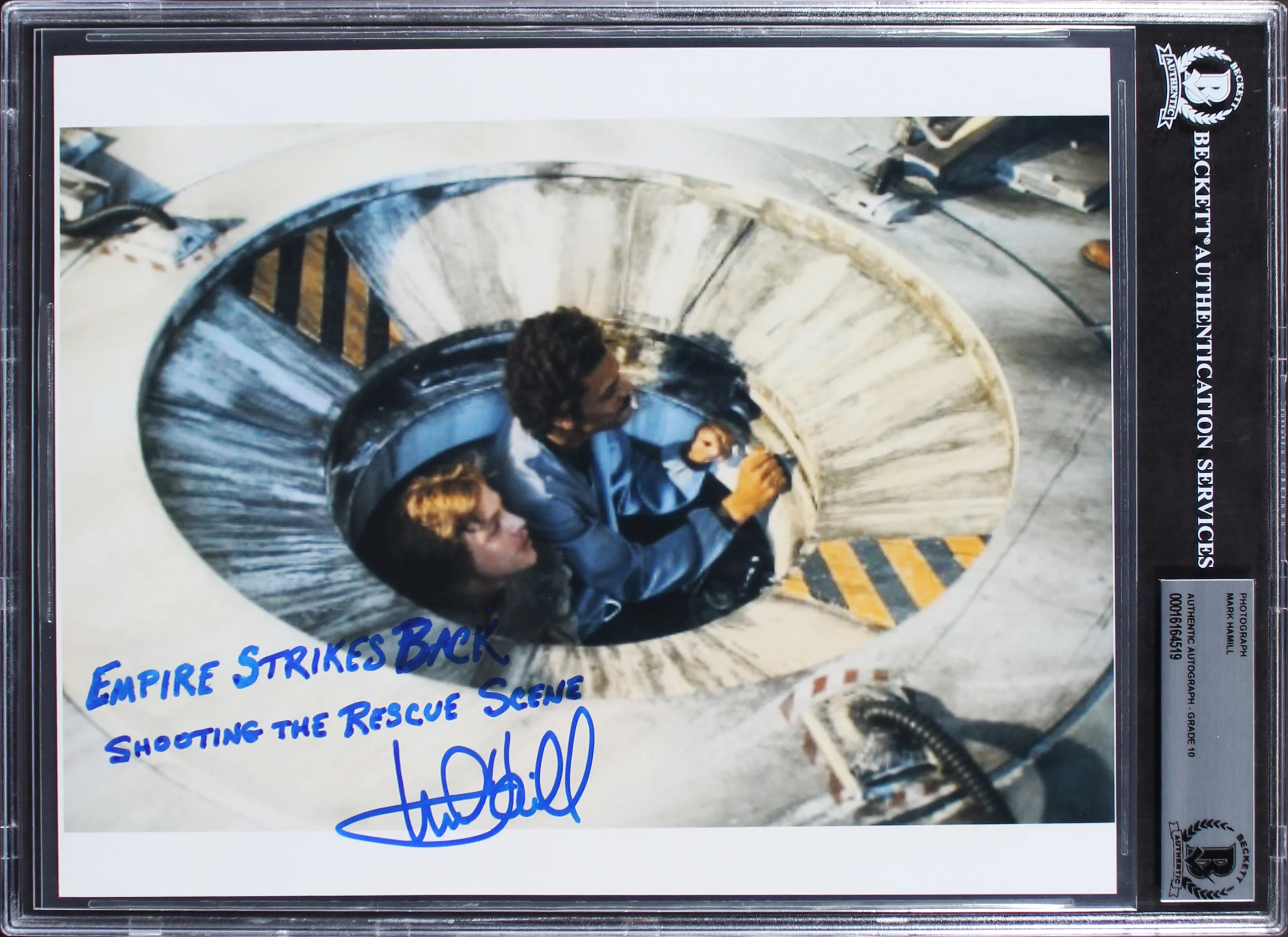 Mark Hamill Star Wars "The Rescue Scene" Signed 8x10 Photo Auto 10! BAS Slabbed - Image 2