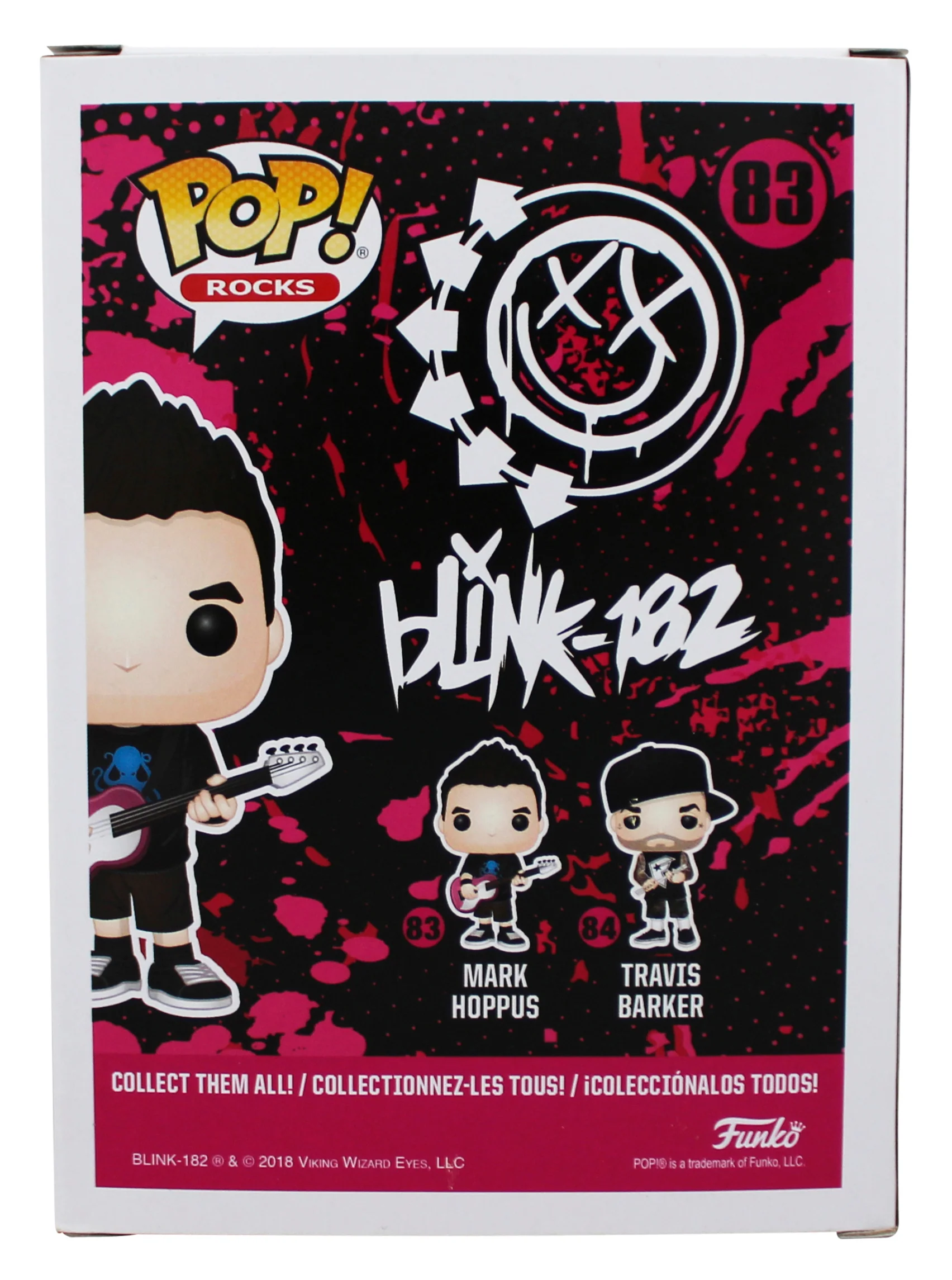 Mark Hoppus Blink 182 Authentic Signed #83 Funko Pop Vinyl Figure JSA #CE80237 - Image 5
