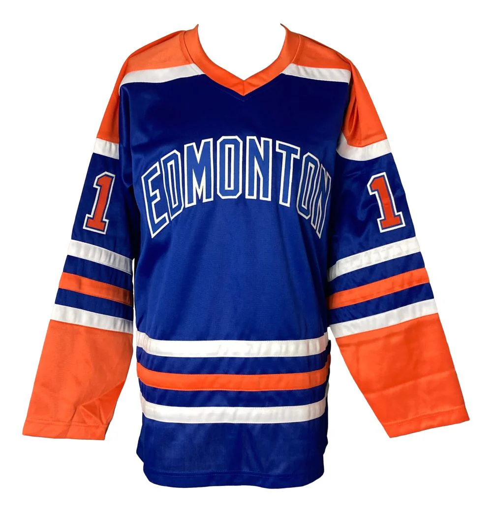Mark Messier Edmonton Signed Blue Hockey Jersey JSA - Image 3