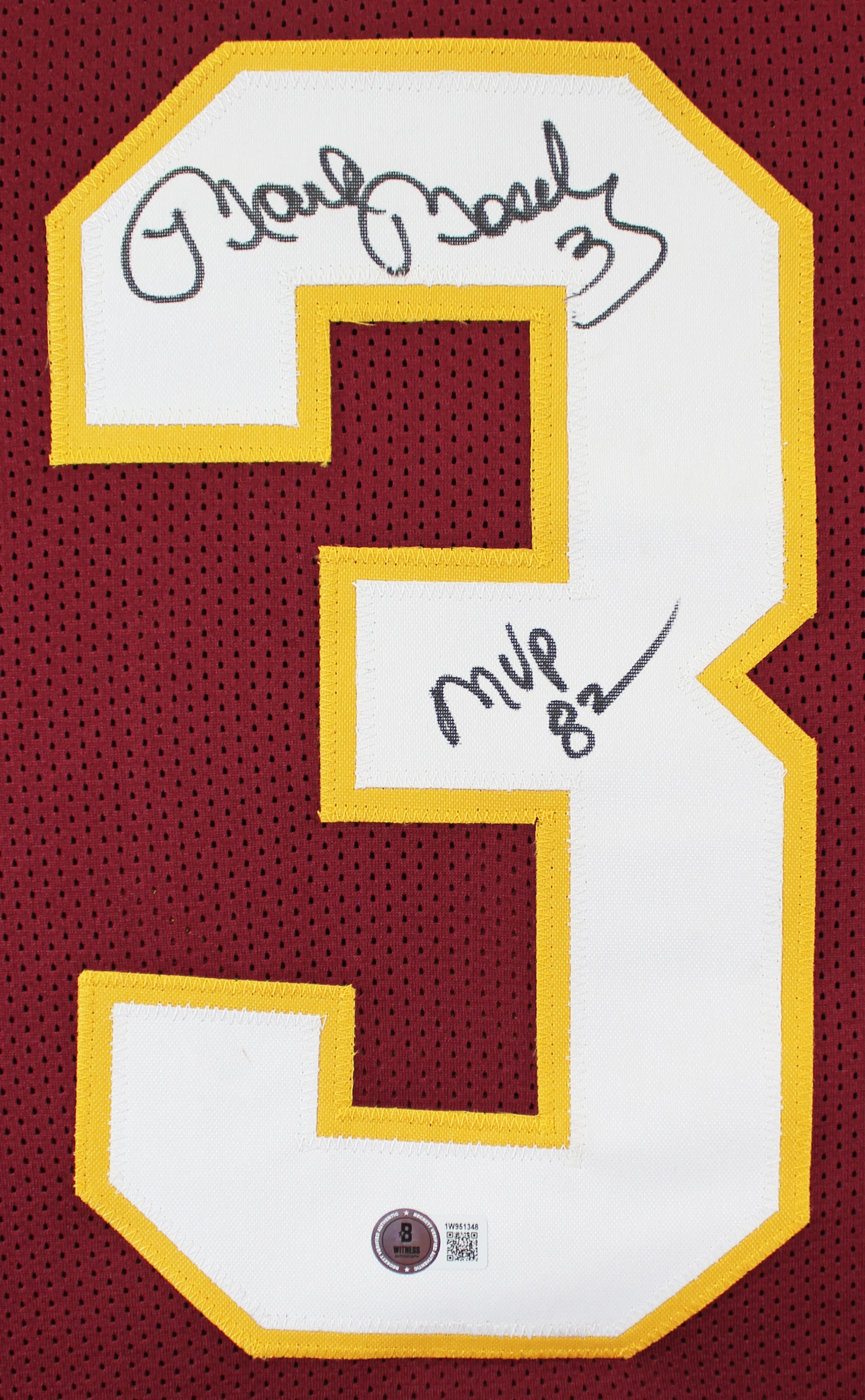 Mark Moseley Authentic Signed Maroon Pro Style Jersey Autographed BAS Witnessed - Image 3