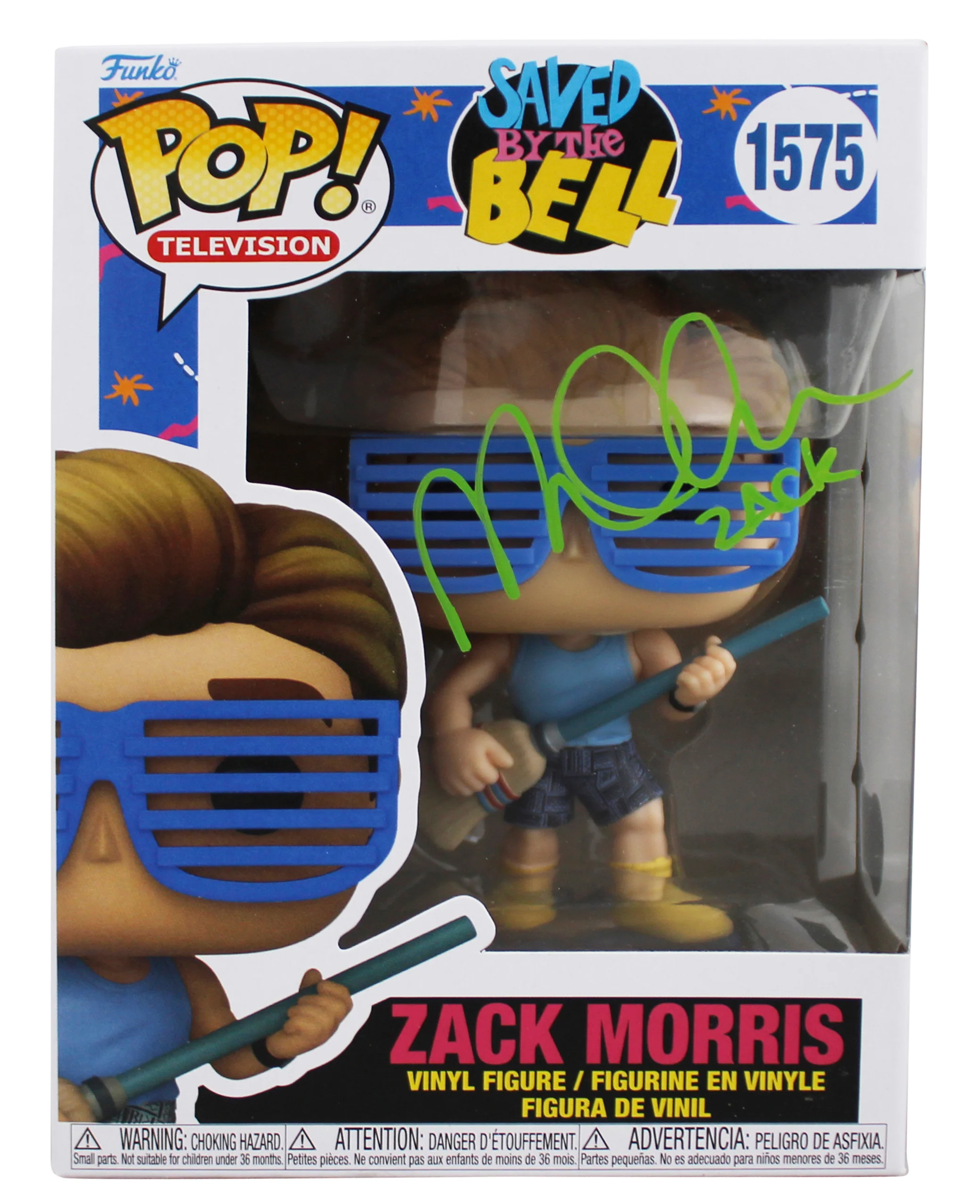 Mark-Paul Gosselaar Saved By The Bell "Zack" Signed #1575 Funko Pop Figure BAS 2 - Image 2
