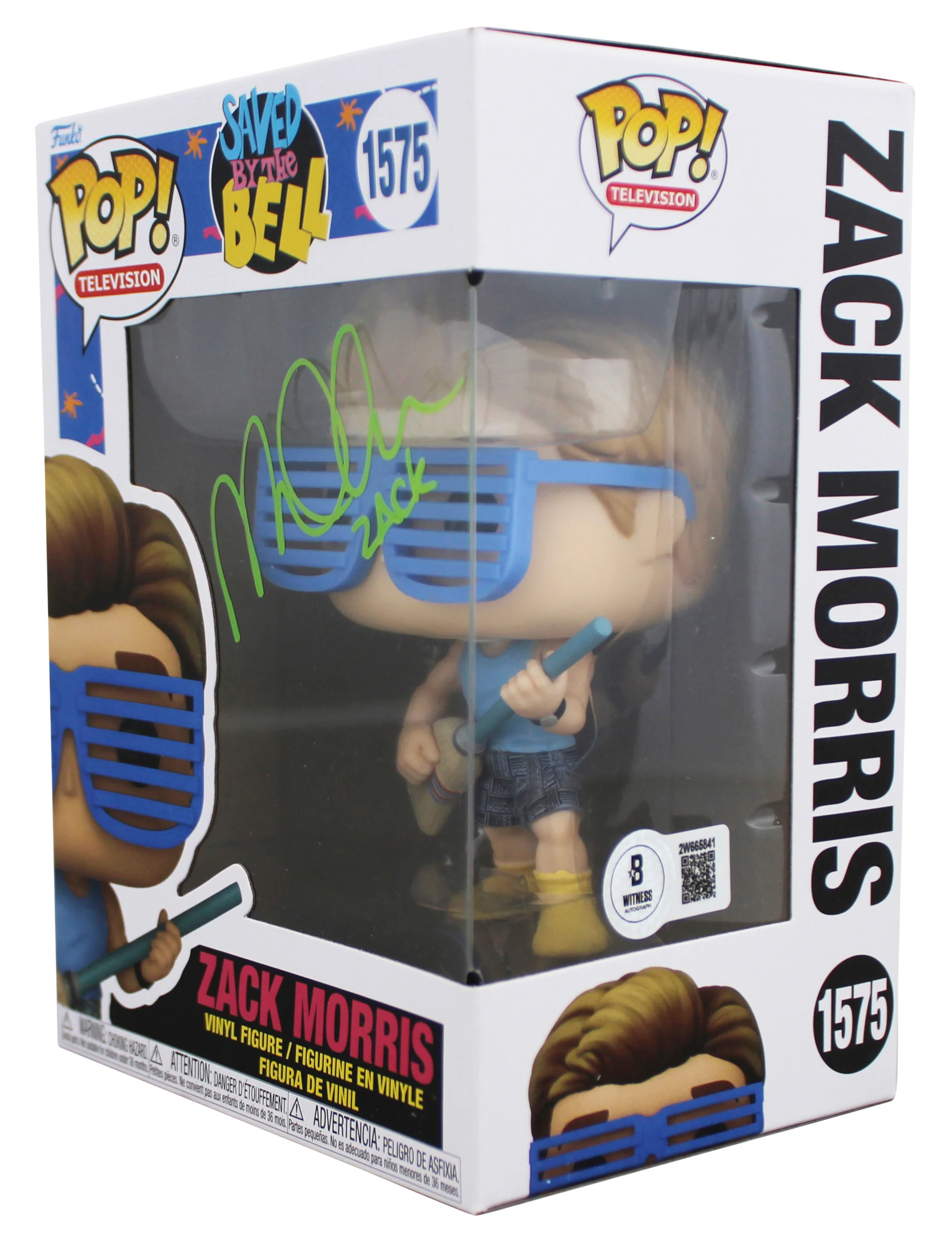 Mark-Paul Gosselaar Saved By The Bell "Zack" Signed #1575 Funko Pop Figure BAS 2 - Image 3