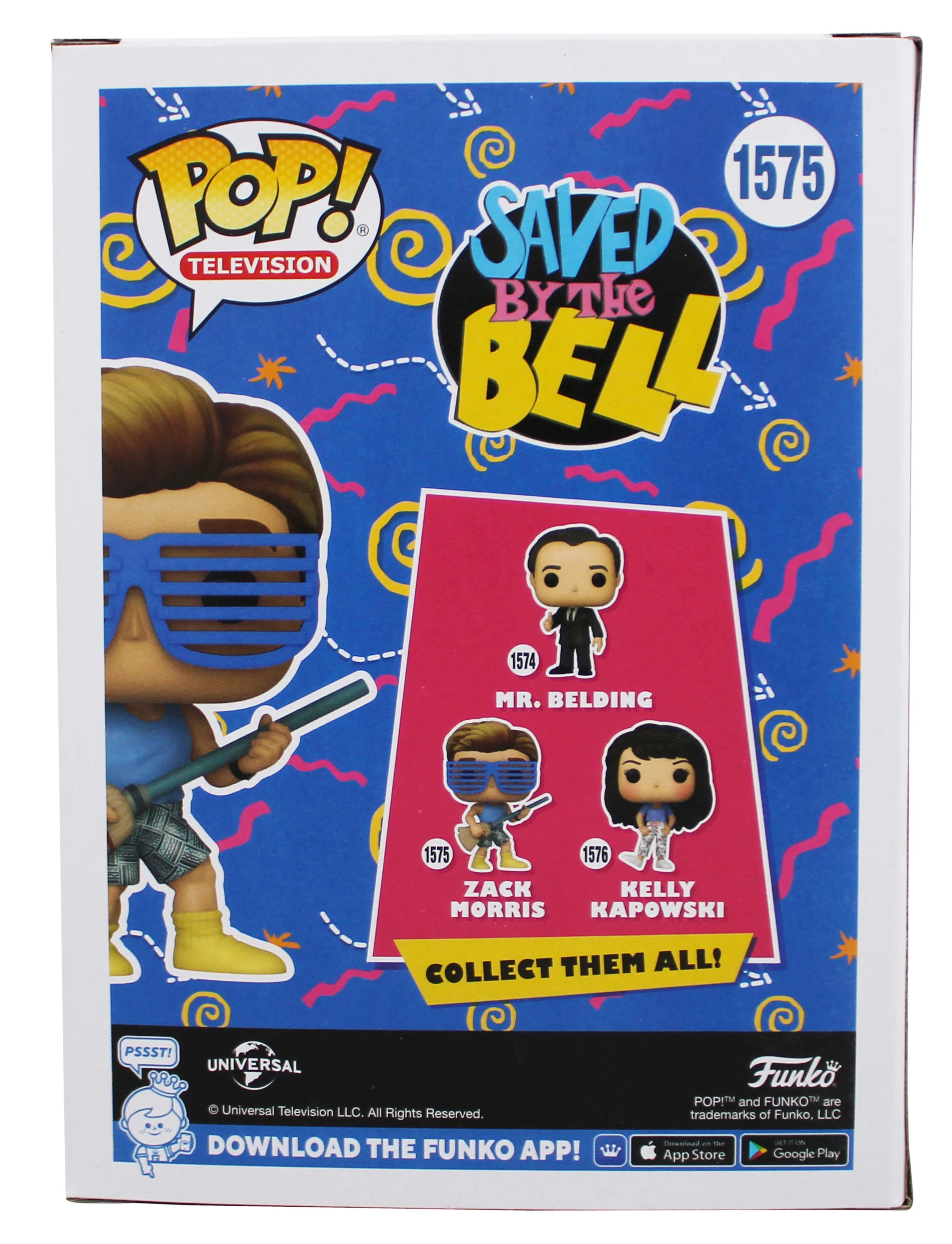 Mark-Paul Gosselaar Saved By The Bell "Zack" Signed #1575 Funko Pop Figure BAS 2 - Image 5